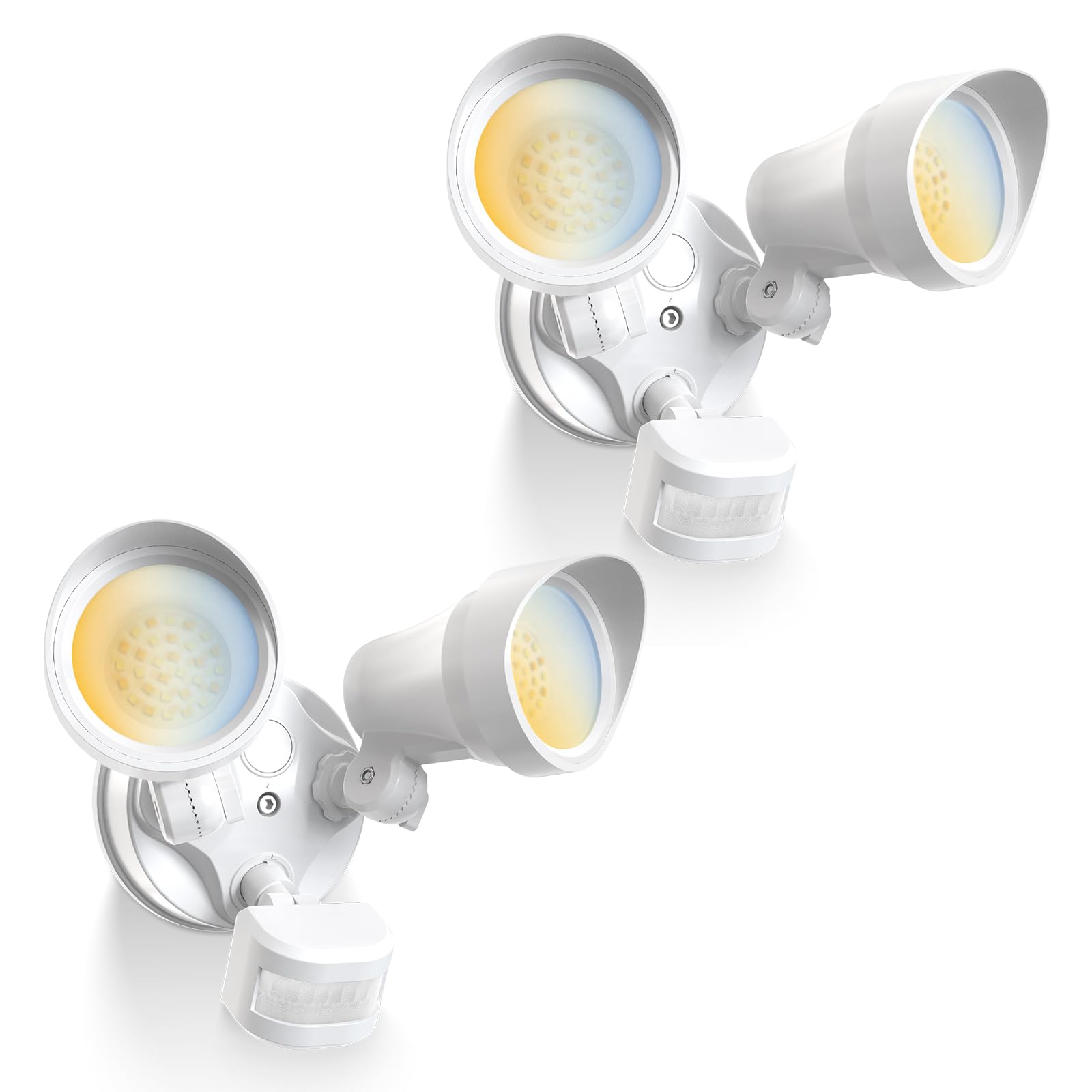 ALUSSO Motion Sensor Outdoor Lights, 30W 3500LM Flood Lights Outdoor 120V, 3 Modes (Dusk to Dawn/Auto/On Time), 3CCT 3000K/4000K