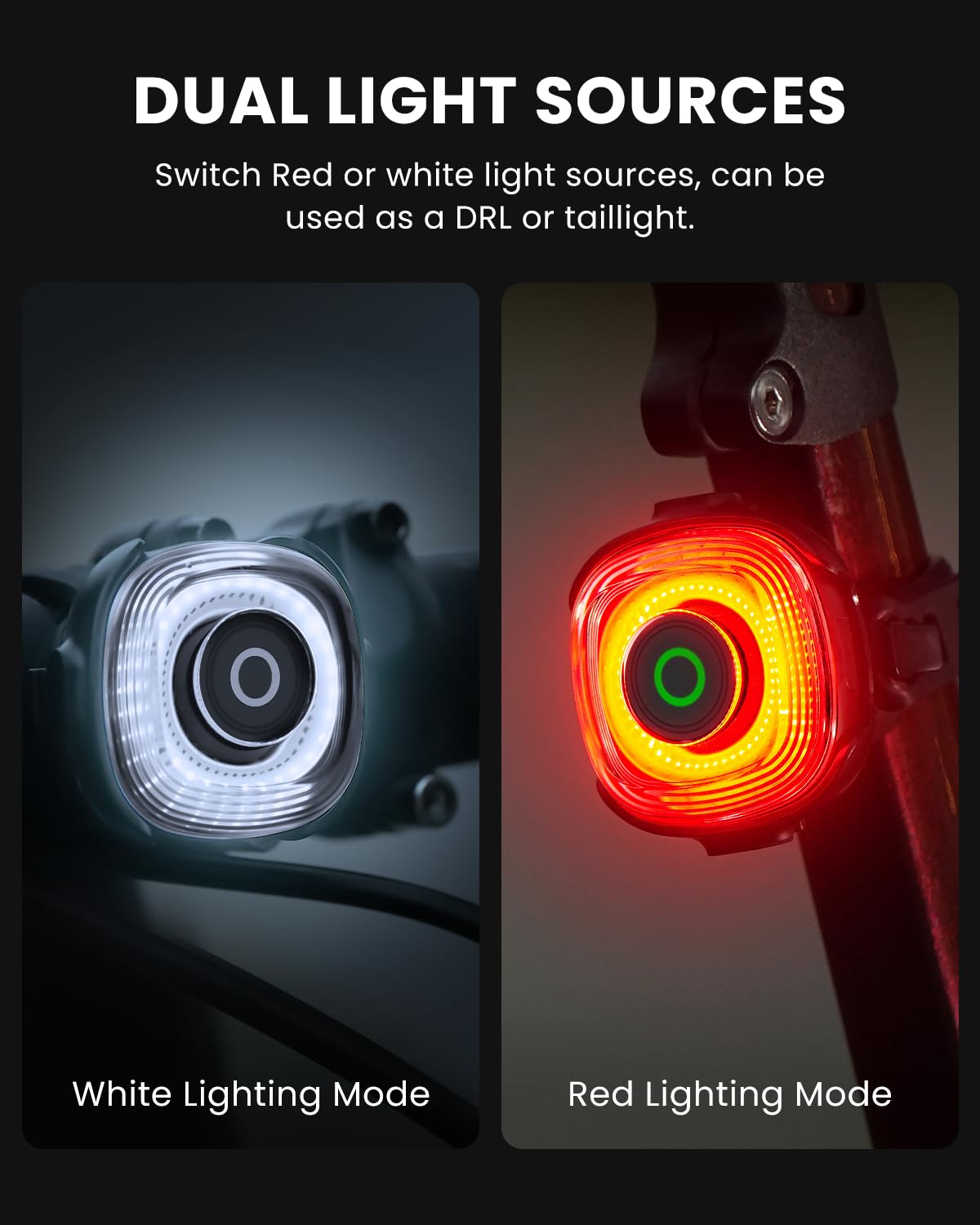 Magicshine SEEMEE 150 MAG Rear Bike Light - USB-C Rechargeable, IPX6 Waterproof, Night Riding Safety Light