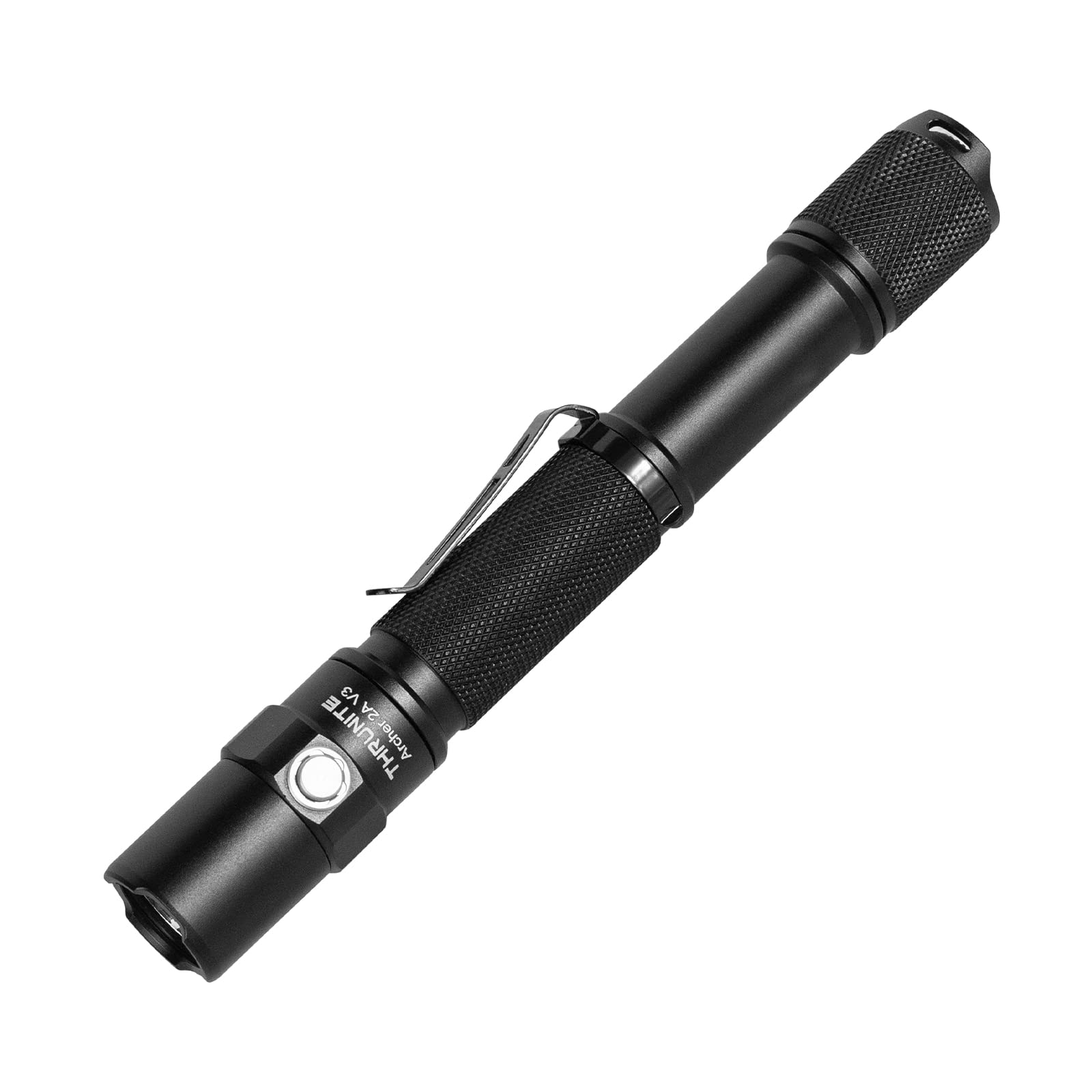 ThruNite Archer 2A V3 LED Flashlight, 450 Lumens, IPX8 Water-Resistant, Handheld Size, Black Neutral White