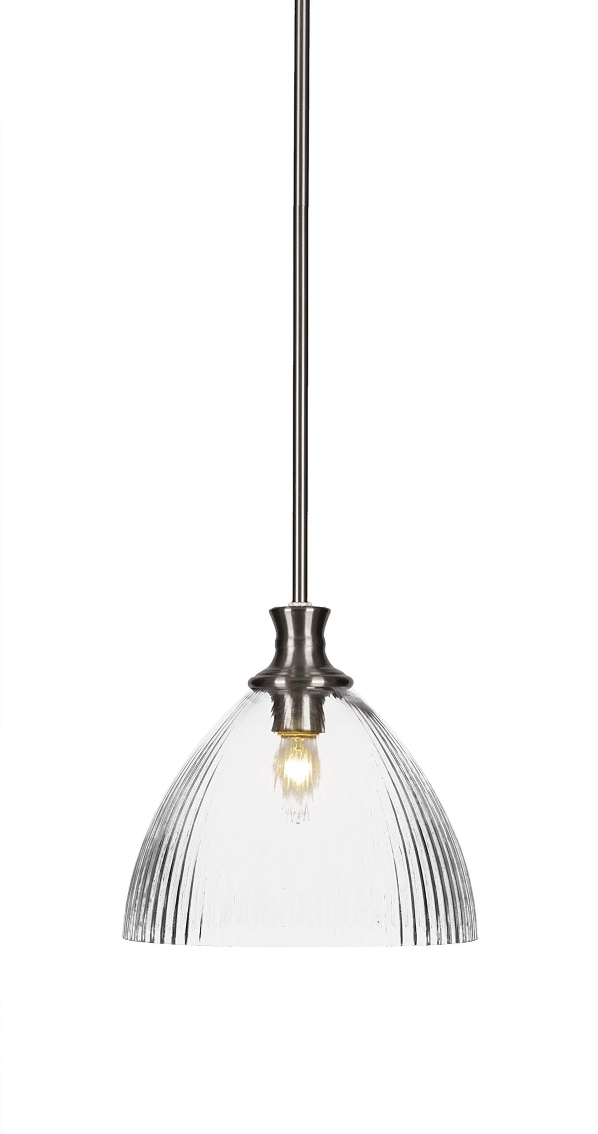 Toltec Lighting Carina 1 Light Pendant in Brushed Nickel (76-BN-4630)