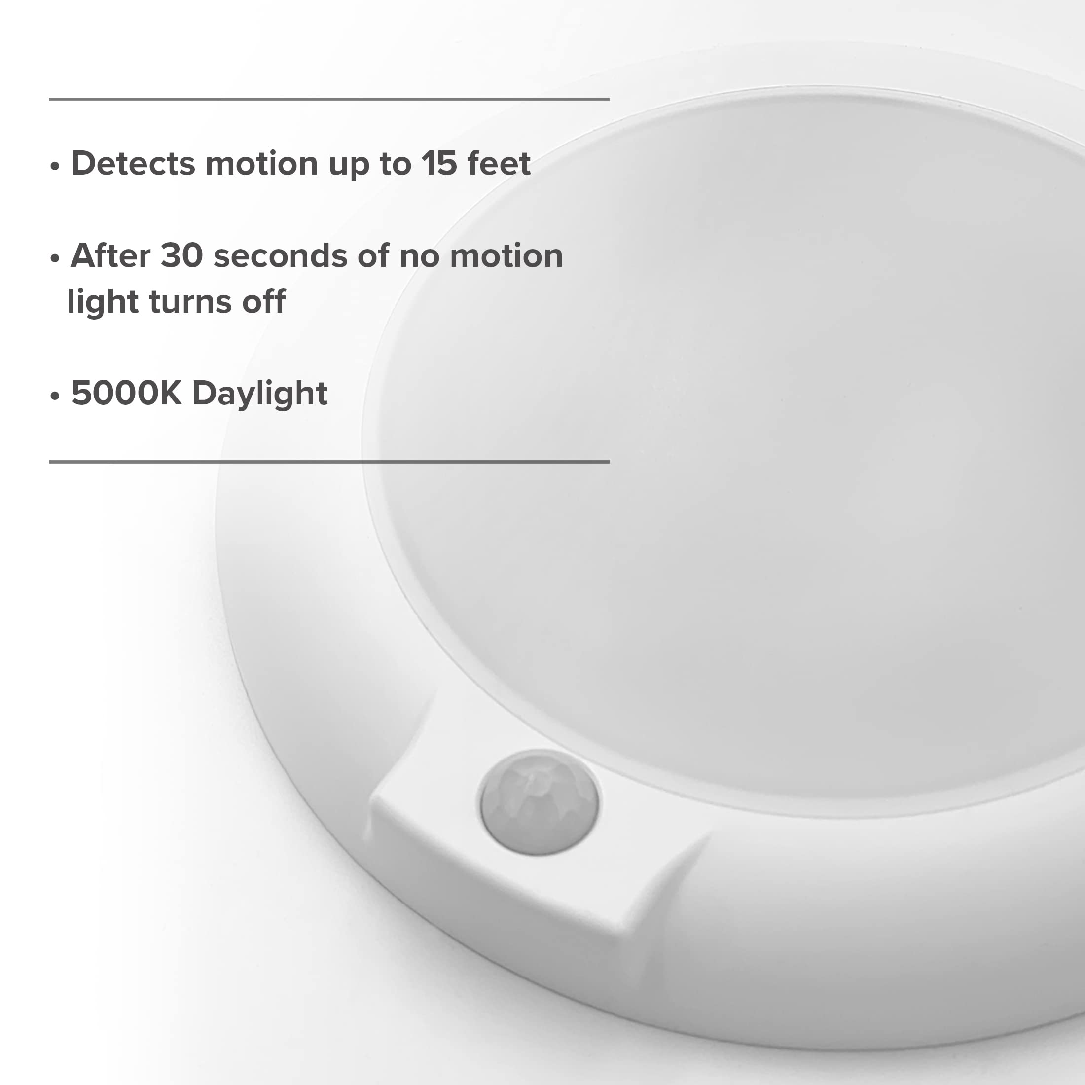 Maxxima 6 In. Round Motion Sensor Led Ceiling Mount Light Fixture - 700 Lumens, 5000K Daylight, Indoor Dome Light, Ideal For Clo