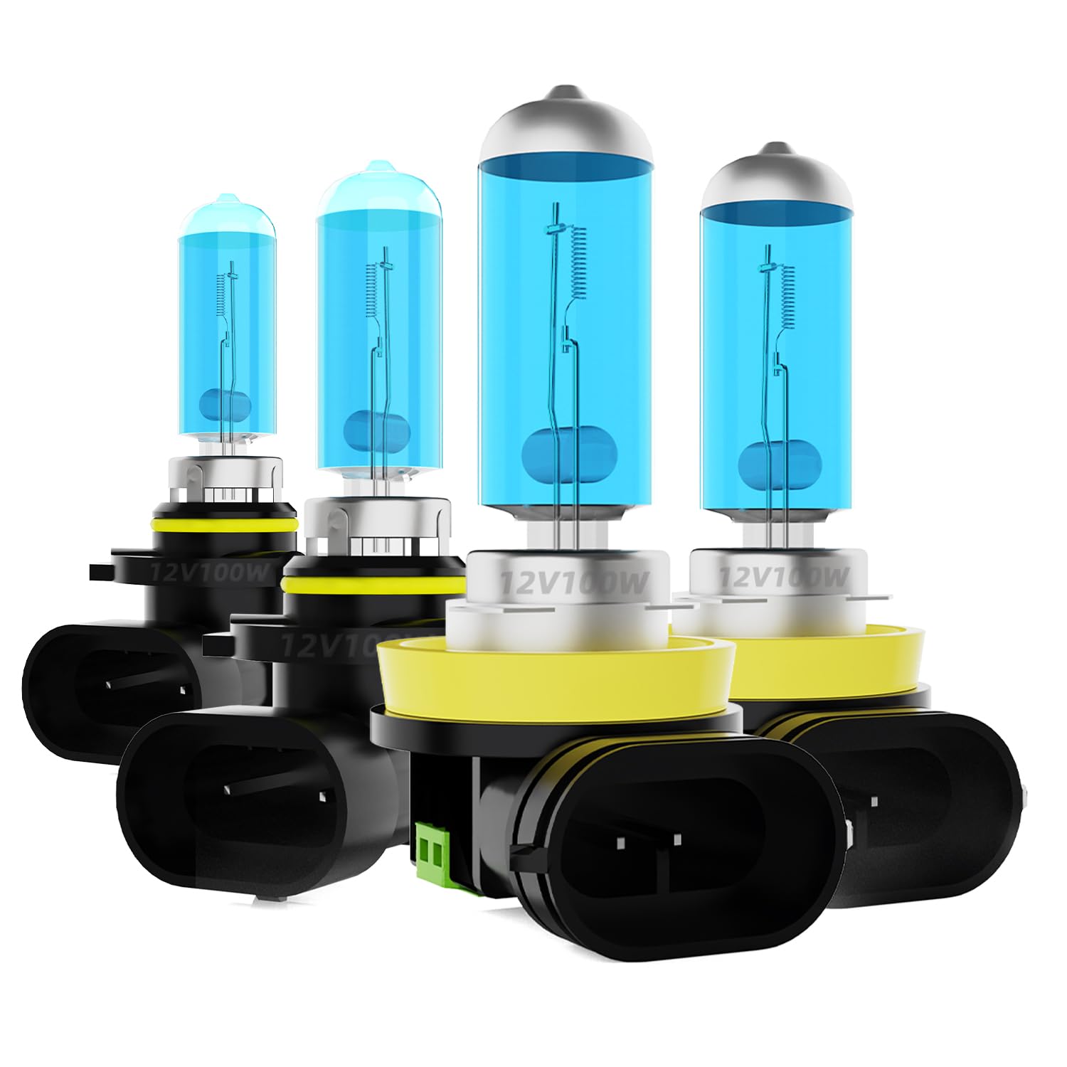 DMEPUGI Headlight Bulbs Fit For Dodge Ram 2009-2020, 9005 H11 High Low Beam Combo, Super Bright 5500K White Light High Performan