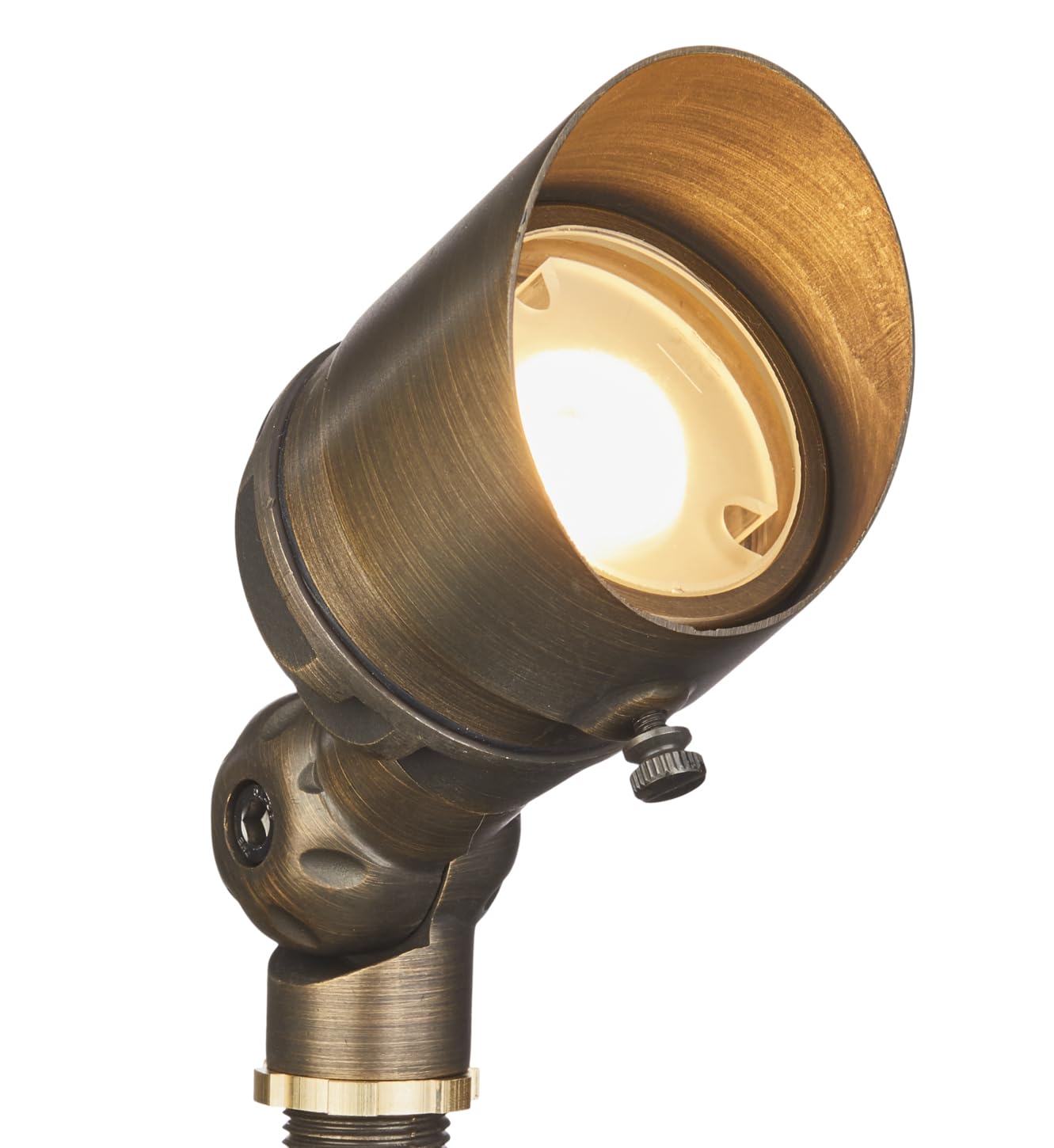 VOLT 10-Pack 12V Cast Brass G4 Infiniti 2700K Warm White LED Outdoor Spotlights (350 Lumens) for Low Voltage Landscape Lighting