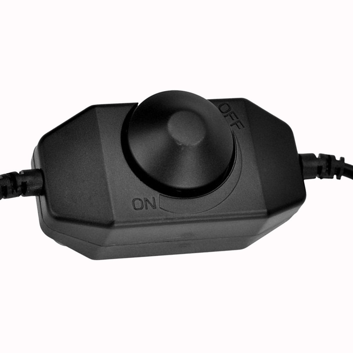 Litever LED Dimmer Switch, PWM DC12/24V 3A, Metal, Small, Black, Model LL-011