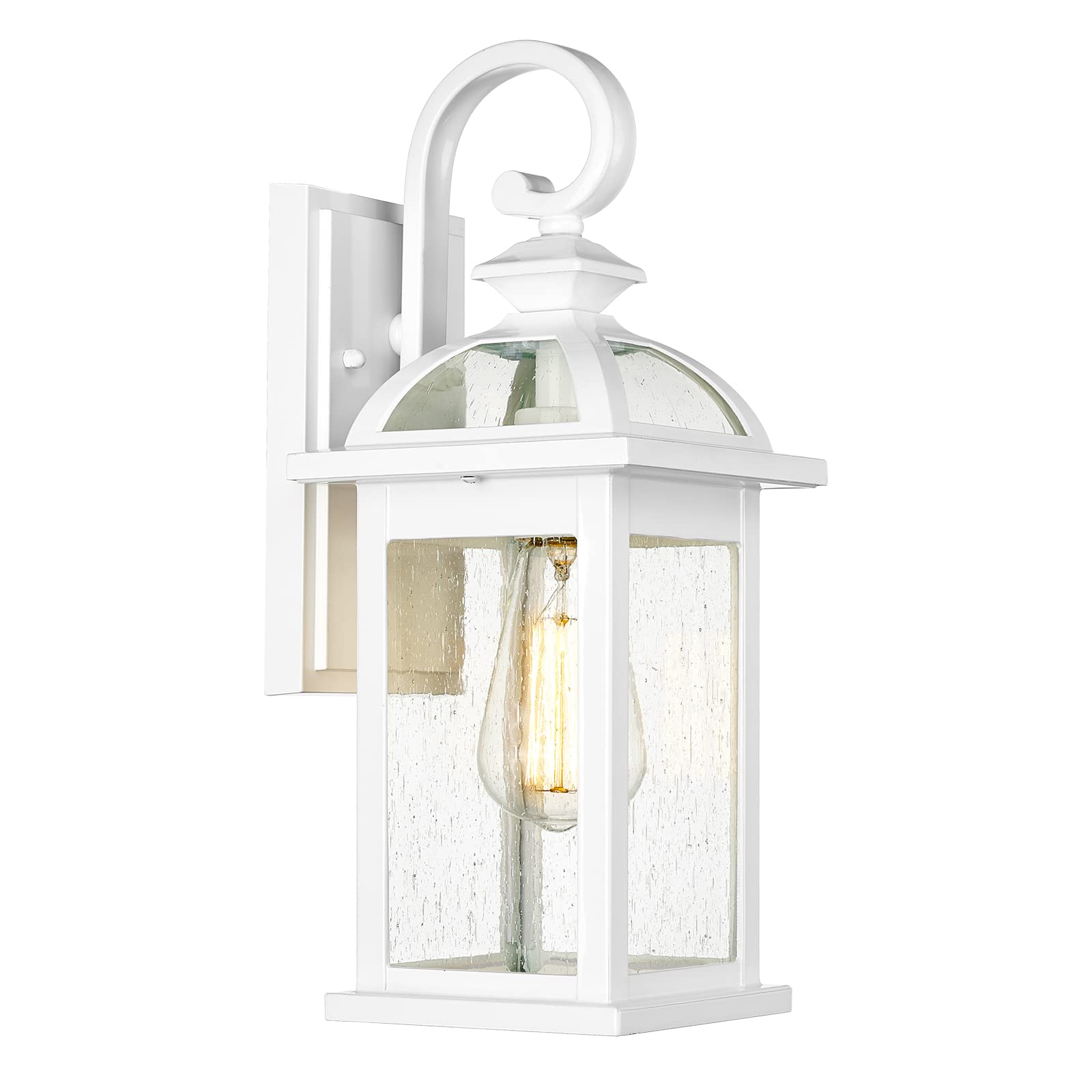 Darkaway Outdoor Lights Fixtures Wall Mount, Outdoor Wall Sconce Lights with Seeded Glass Waterproof Outside Exterior Lights Fix