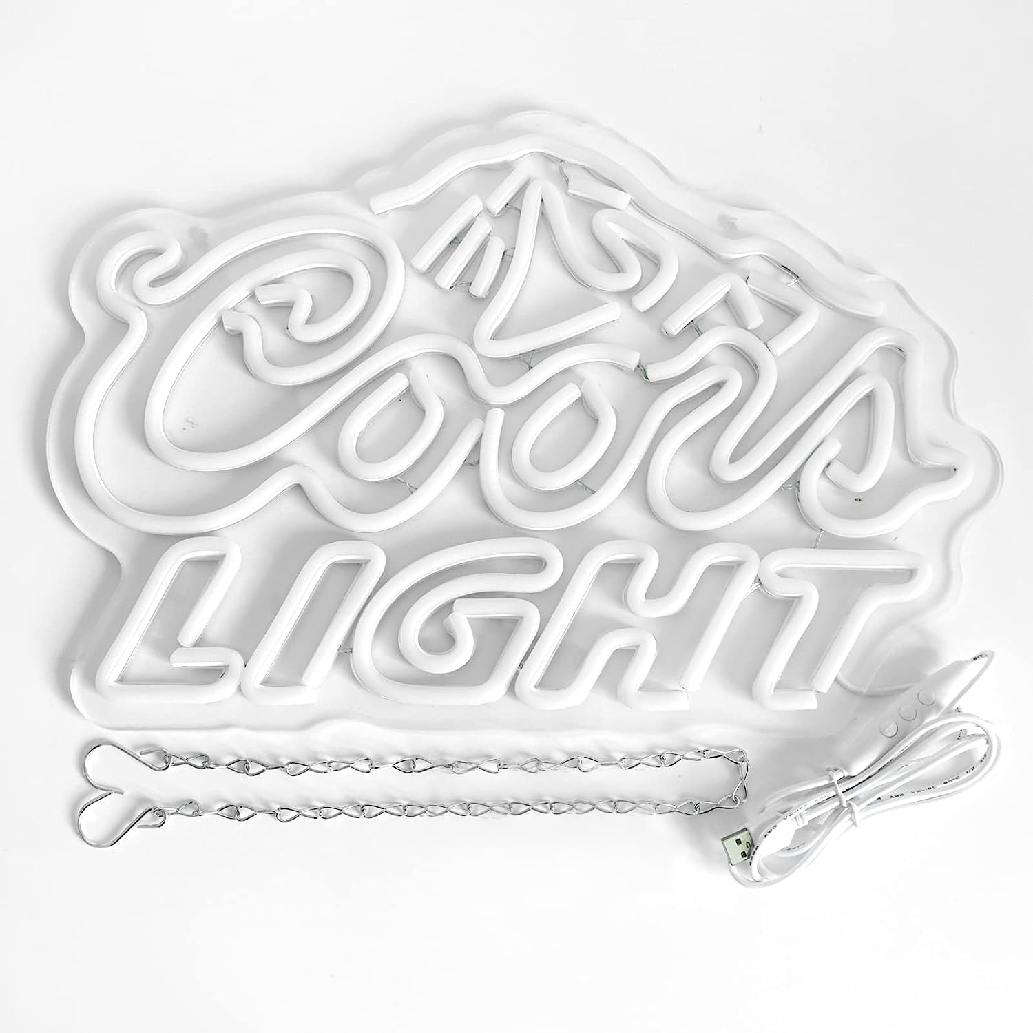 JFLLamp Neon Sign - Crs Light Bar Decor, 17x11 inches, Azure/Red/White, USB Powered, Ideal for Bedroom, Man Cave, Pub, Restaurant