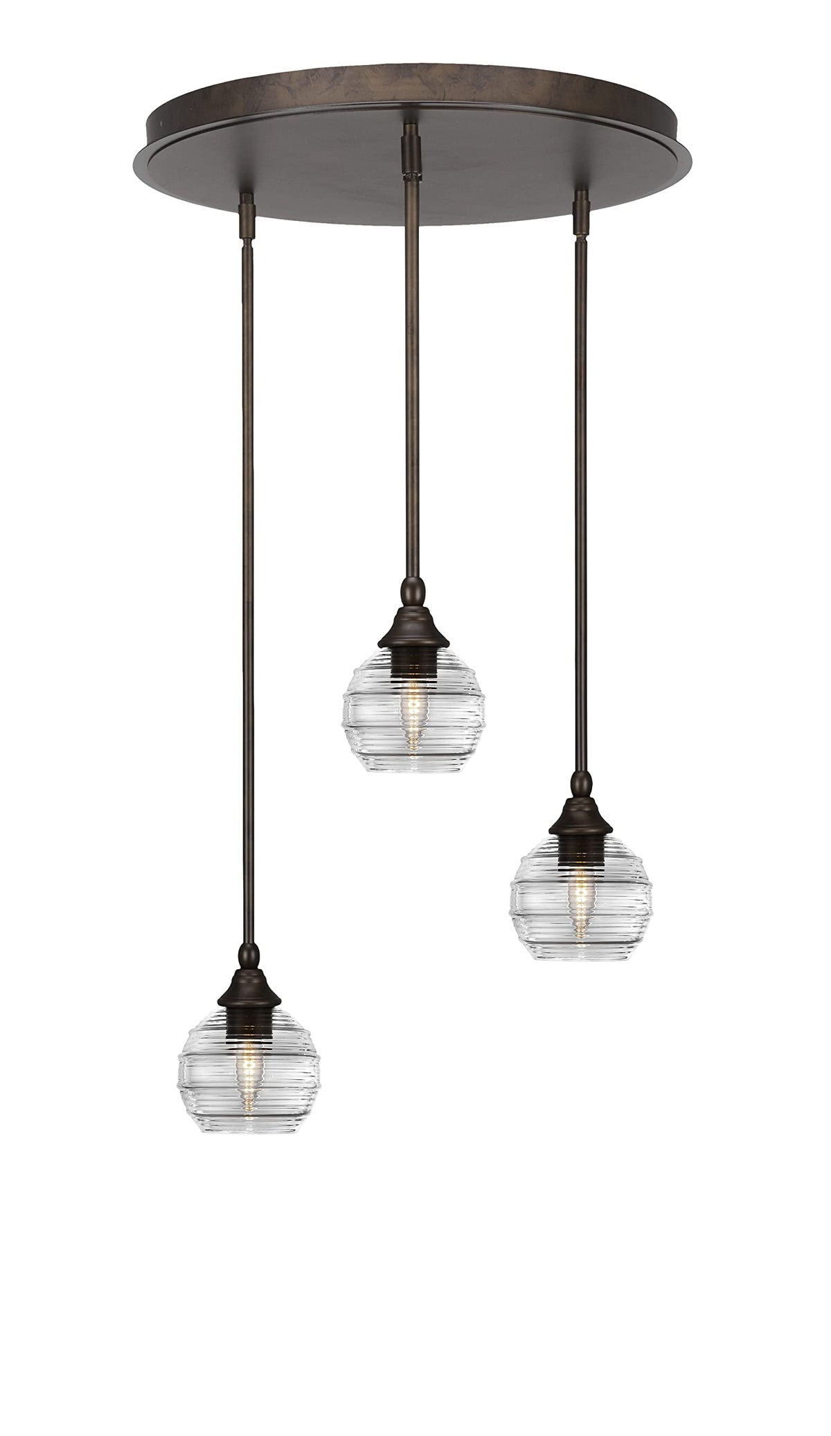 Empire 3 Light Cluster Pendalier in Bronze Finish (2183-BRZ-5110)