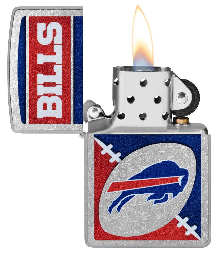 Zippo Nfl Buffalo Bills Street Chrome Pocket Lighter