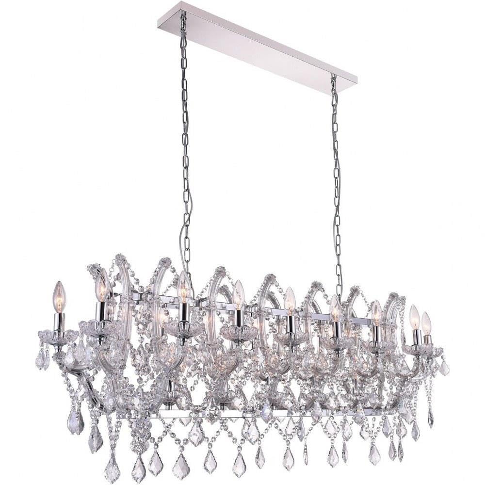 21 Light Candle Chandelier with Chrome finish