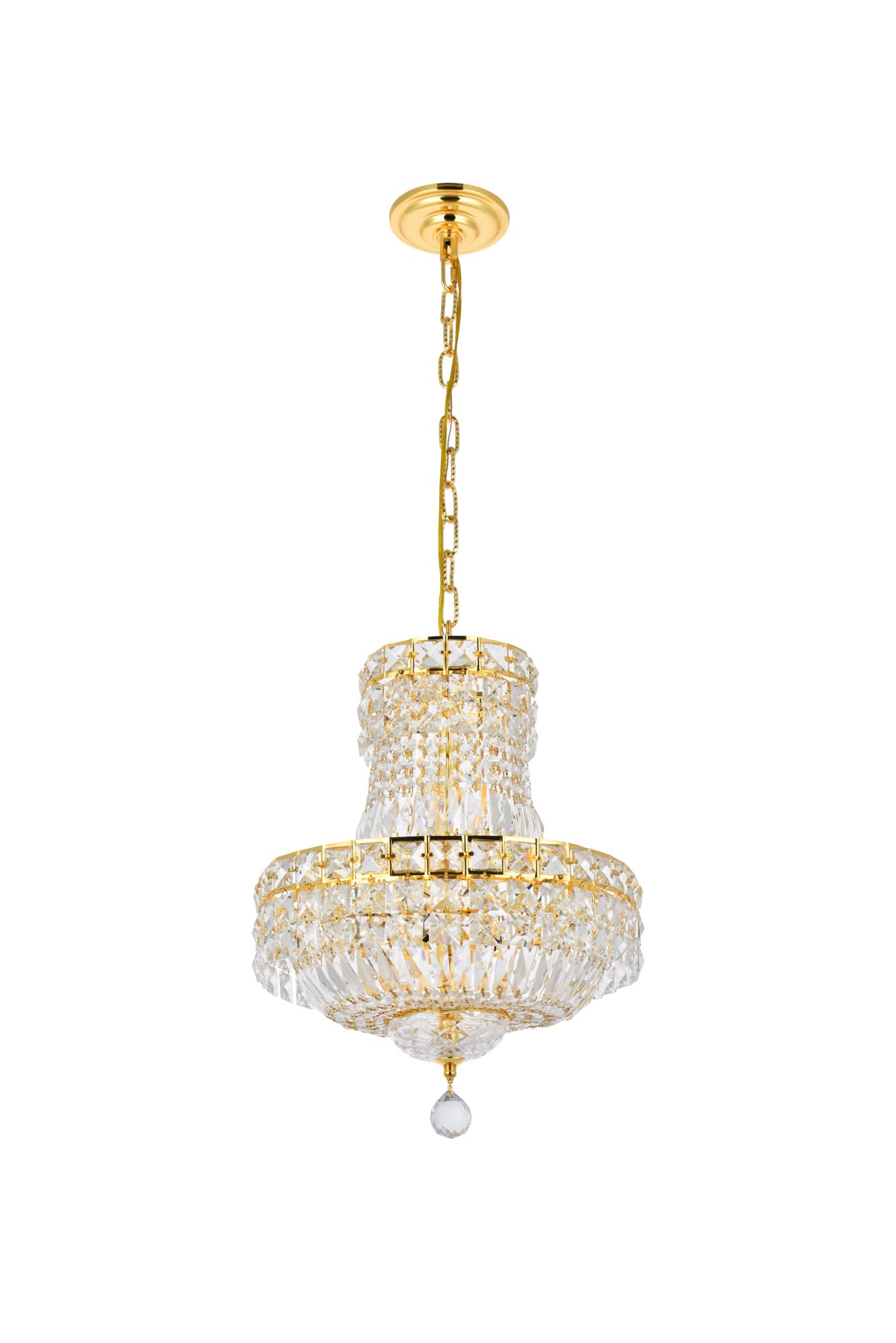 Elegant Lighting Value Tranquil 6 Light Chrome Pendant Clear Royal Cut Crystal - Finish:Chrome - Finish:Chrome - Finish:Chrome -