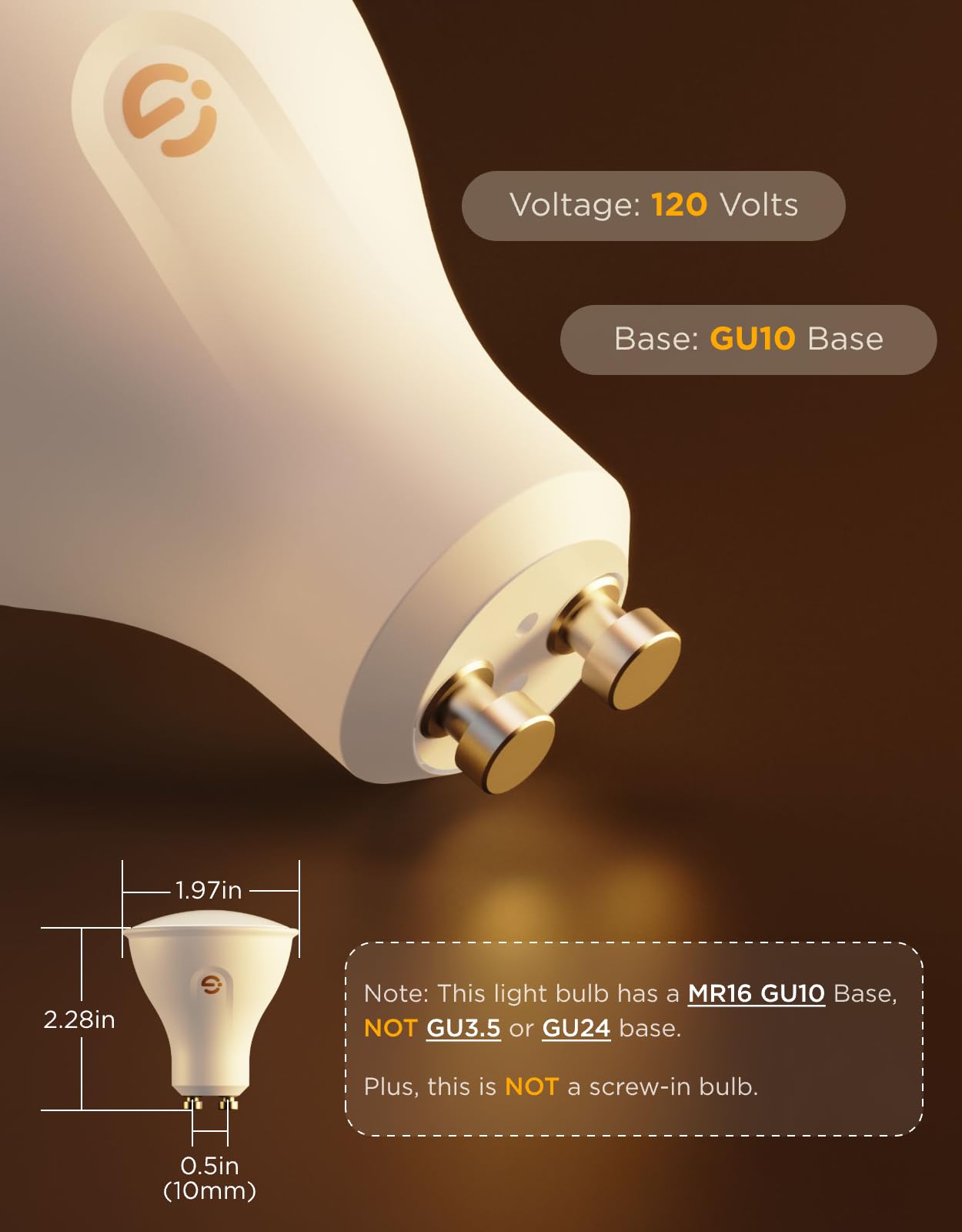 Govee GU10 Smart Bulb, RGBWW LED, Bluetooth & WiFi, 400LM, 4 Pack, Model H600D, Works with Alexa & Google Assistant