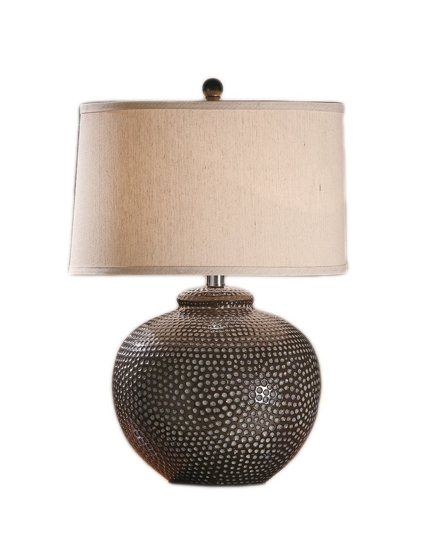 Greenwich Lighting Graham Tablel Lamp, Iron Taupe Wash, 26&quot;H