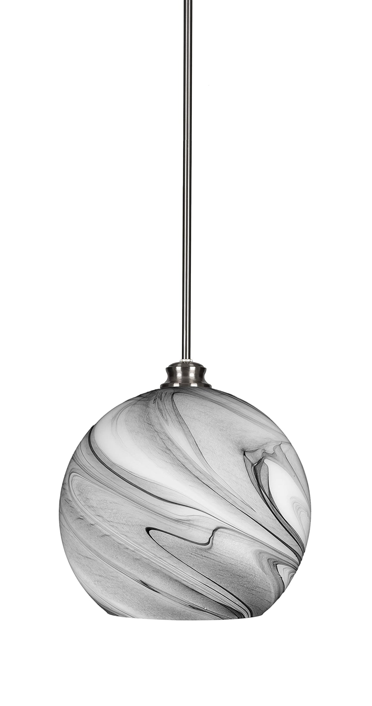Toltec Lighting Kimbro 1 Light Pendant in Brushed Nickel (70-BN-4399)