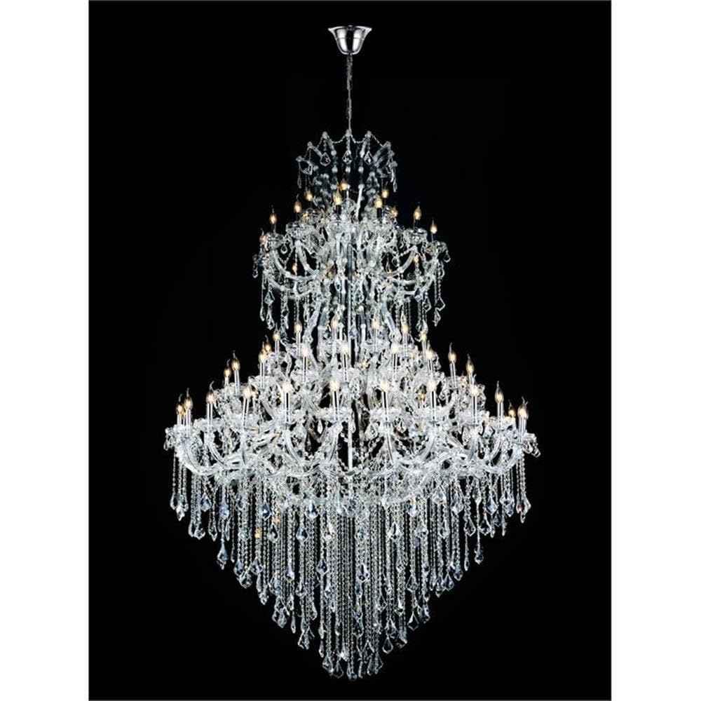 Cwi Lighting 84-Light Chrome Metal Chandelier - Elegant Traditional Design