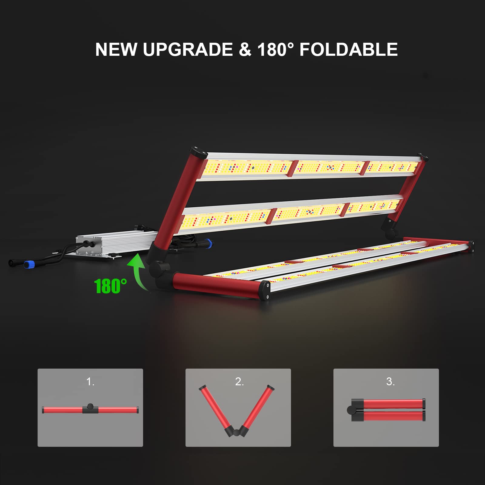 Aglex 420W Led Grow Light, Full Spectrum With Uv Ir, Daisy Chain & Dimmable For Indoor Growing, 4X5Ft Core Coverage