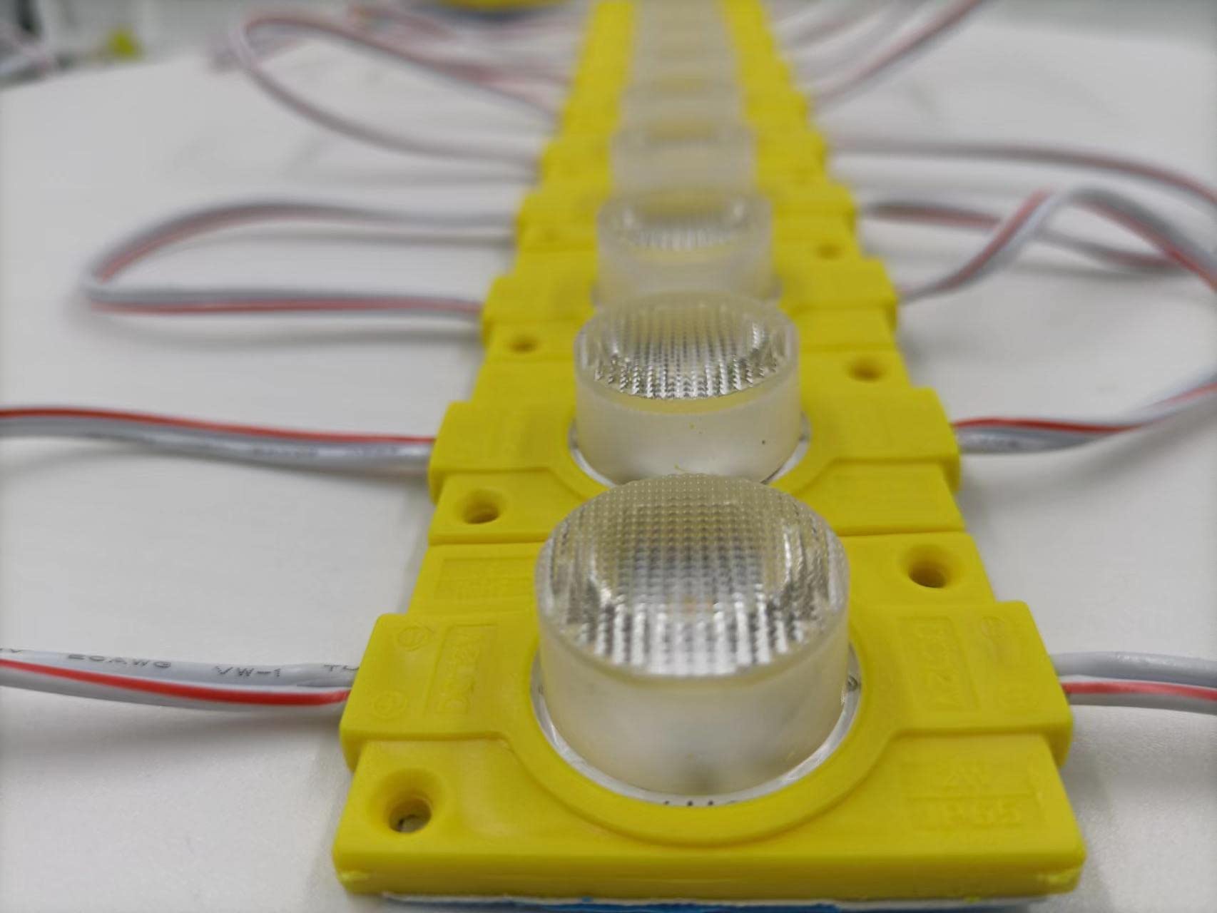 Yellow 12V Led Module With Lens 2.0W For Light Box With Tape Adhesive Back (20Pcs Pack)