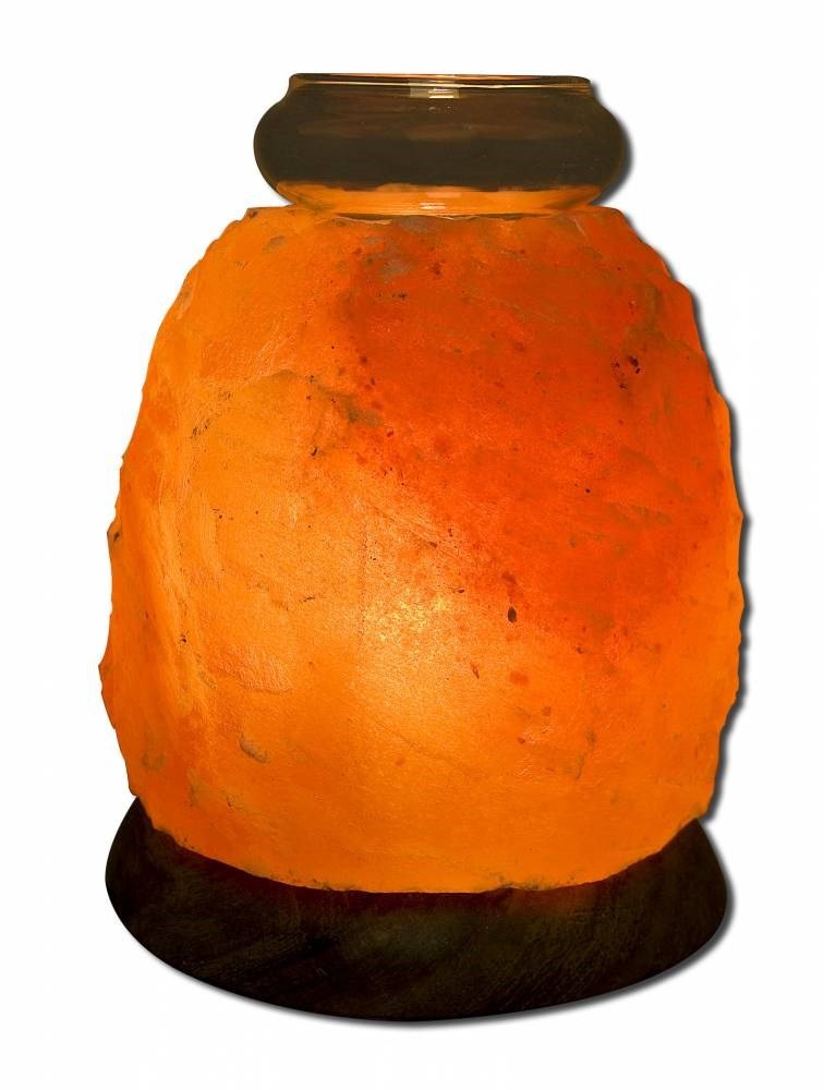 Aloha Bay Himalayan Salt Aroma Lamp - Orange Crystal 5 In2 For Relaxation And Wellness