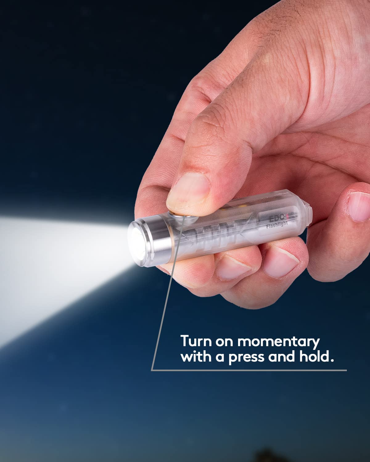 RovyVon Aurora A7 G4 Keychain Flashlight, 650 Lumens, USB C Rechargeable, Blue, 8 Modes, Compact for Camping & Emergencies