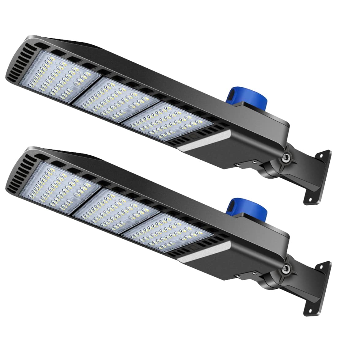 Juyace 300W LED Parking Lot Light, Dusk to Dawn, Wall Mount, IP65, 2 Pack, Brown, Model KU296B