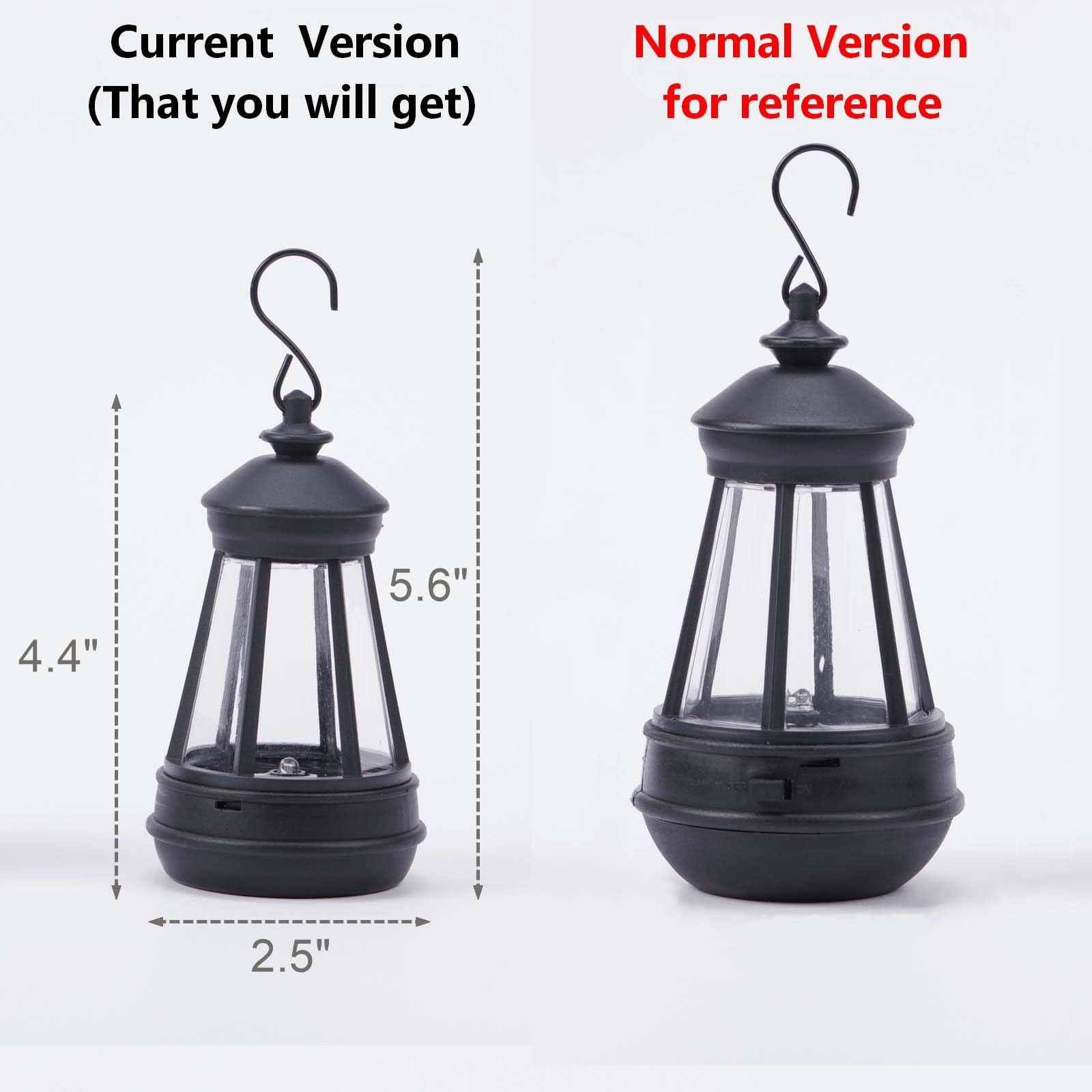 Solar-Lantern Waterproof Lights Replacement Top - Garden Decor Outdoor Lighting Decorative Patio Lighting Solar Replacement Top