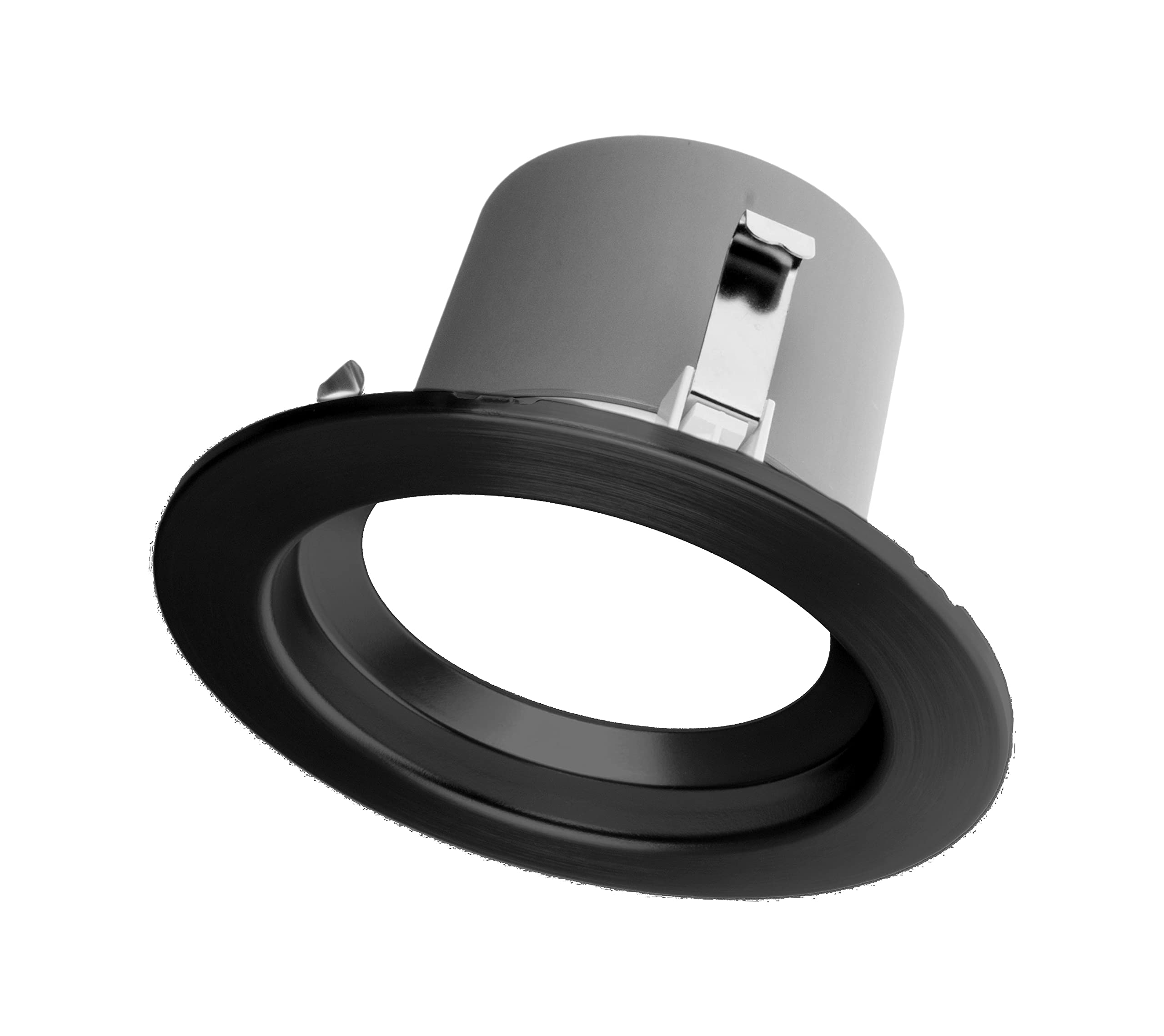 NICOR Lighting 4 inch LED Recessed Downlight Retrofit Light Fixture in Black, 2700K (DCR41061202KBK)