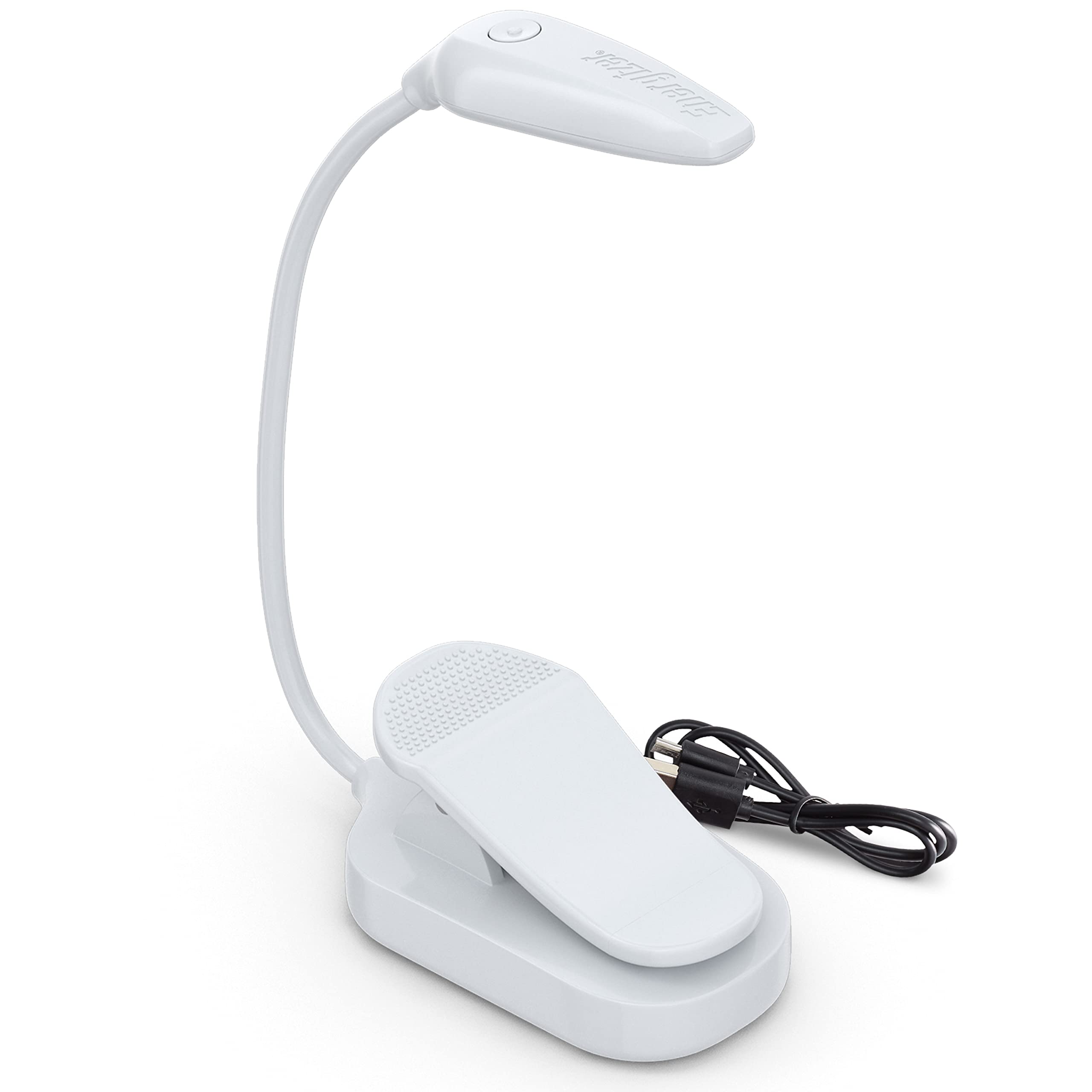 Energizer Rechargeable LED Book Light Flex, 3 Modes, Warm Light Clip On Reading Light with Flexible Neck for Reading in Bed, Boo
