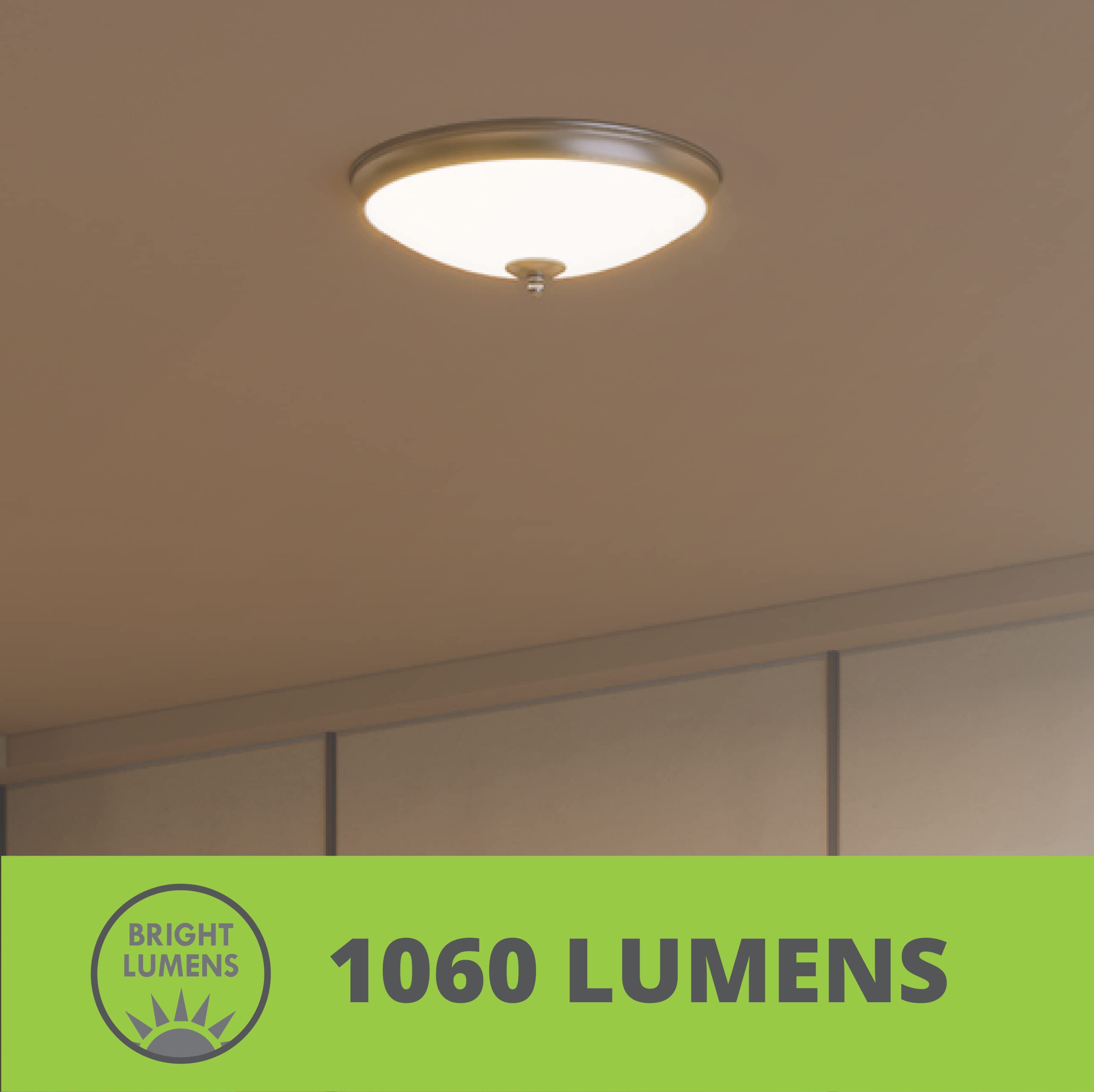 Good Earth Lighting Legacy 11-Inch Led Flush Mount - Satin Nickel, Dimmable, 1108 Lumen, 3000K, 50,000 Hour Rated Lamp Life