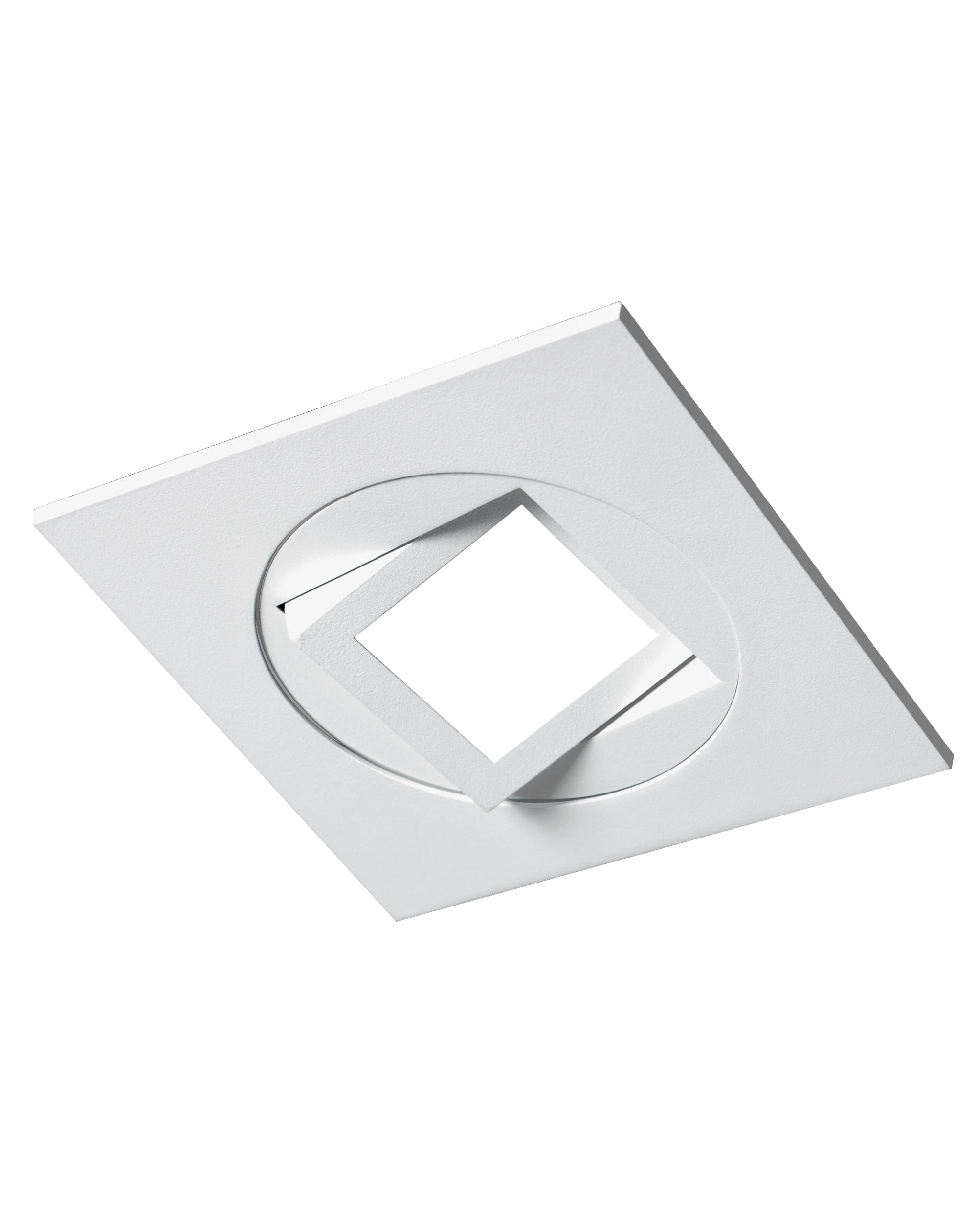 NICOR Lighting 4 White Square Multi-Adjustable Recessed Selectable LED Downlight (DQR4MA2120S9WH)