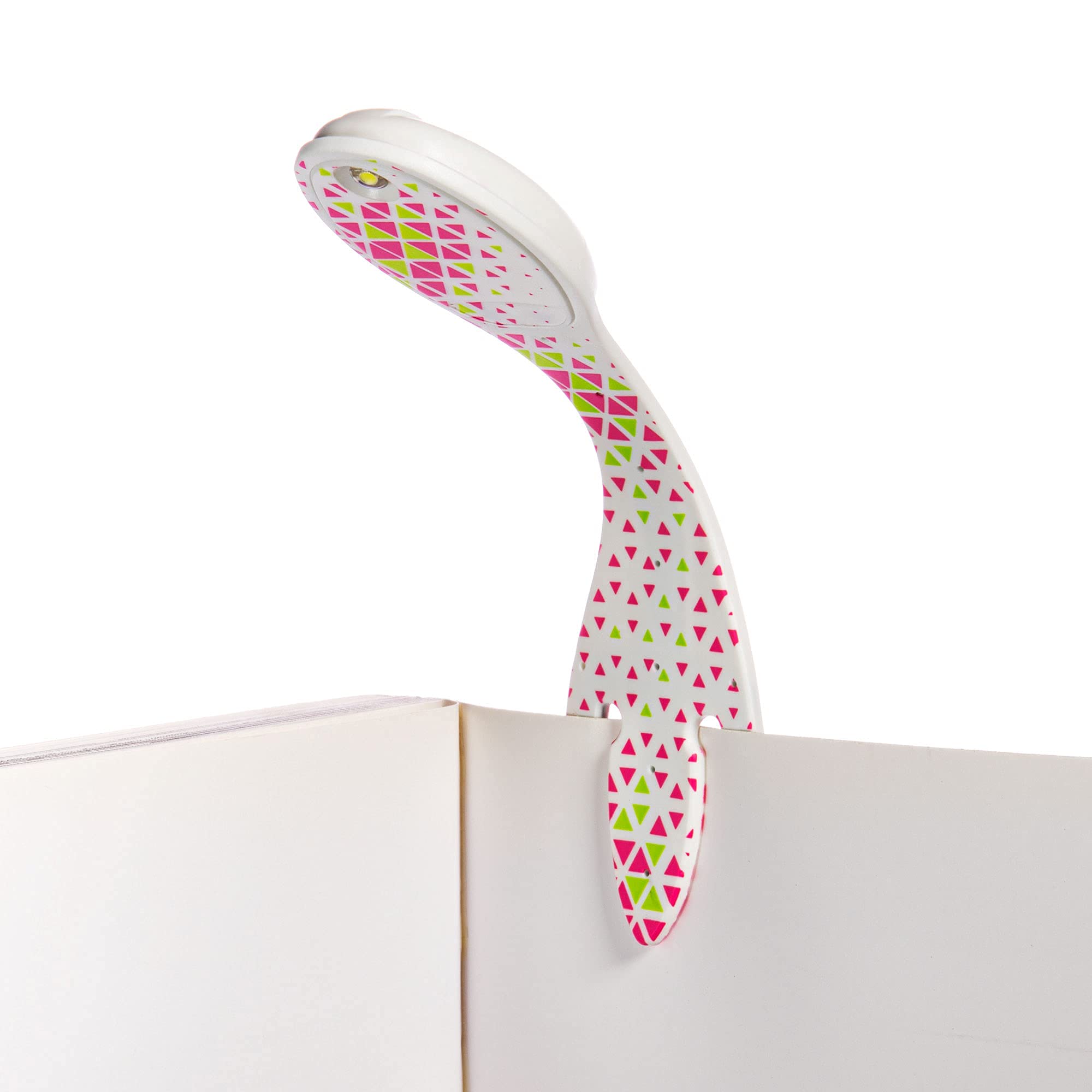 Flexilight Reading Light | 2 In 1 Bookmark Book Light | Led Clip On Reading Lamp | Children And Adult Book Torch For Reading In Bed | Book Accessories | Gift Idea Readers, Book Lovers (Green Diamonds)