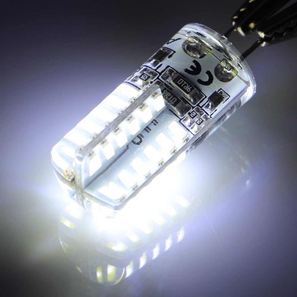 RA RAYHOO G4 LED Bulbs - 10pcs 3W AC/DC 12V Replacement for T3 Halogen, White 6000K