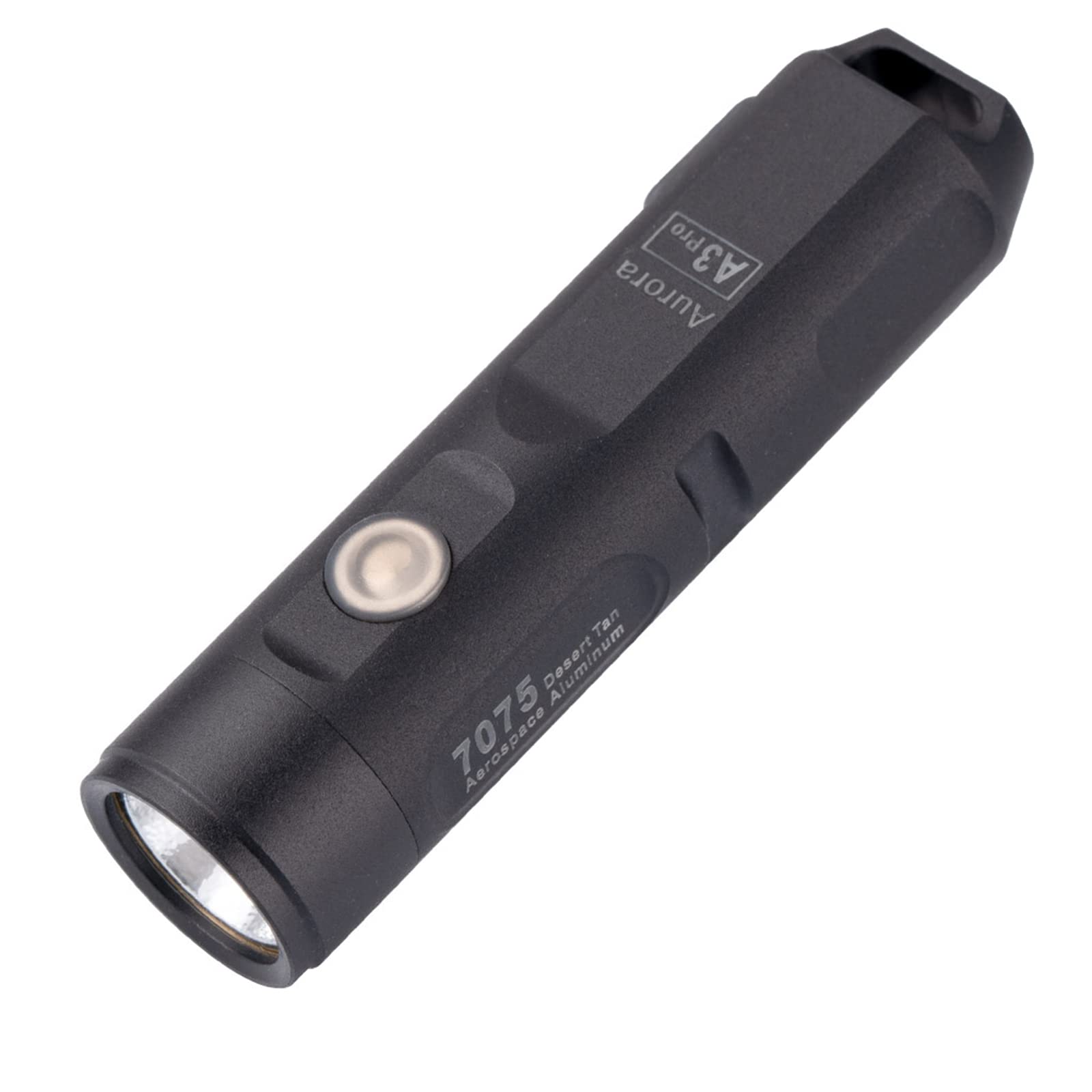 RovyVon Aurora A3 Pro EDC Flashlight, 700 Lumen, 5 Modes, Micro USB Rechargeable, Aluminum, Black