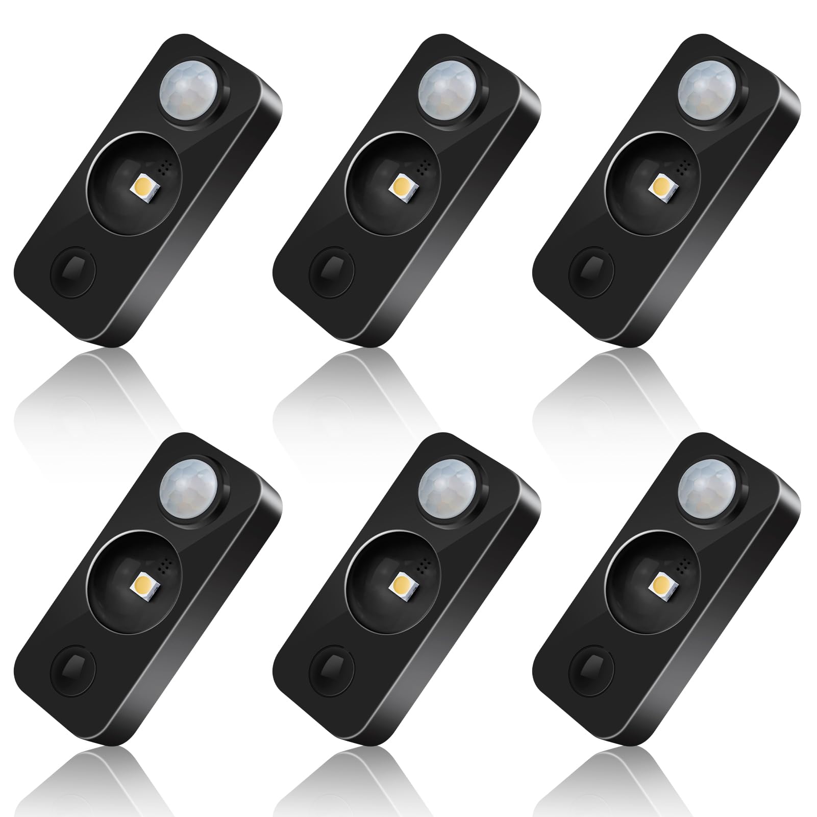 NIEGNOWOO LED Motion Sensor Puck Lights, Rechargeable Cabinet Lights, Stick on Wireless LED Night Light for Closet, Drawer, Shel