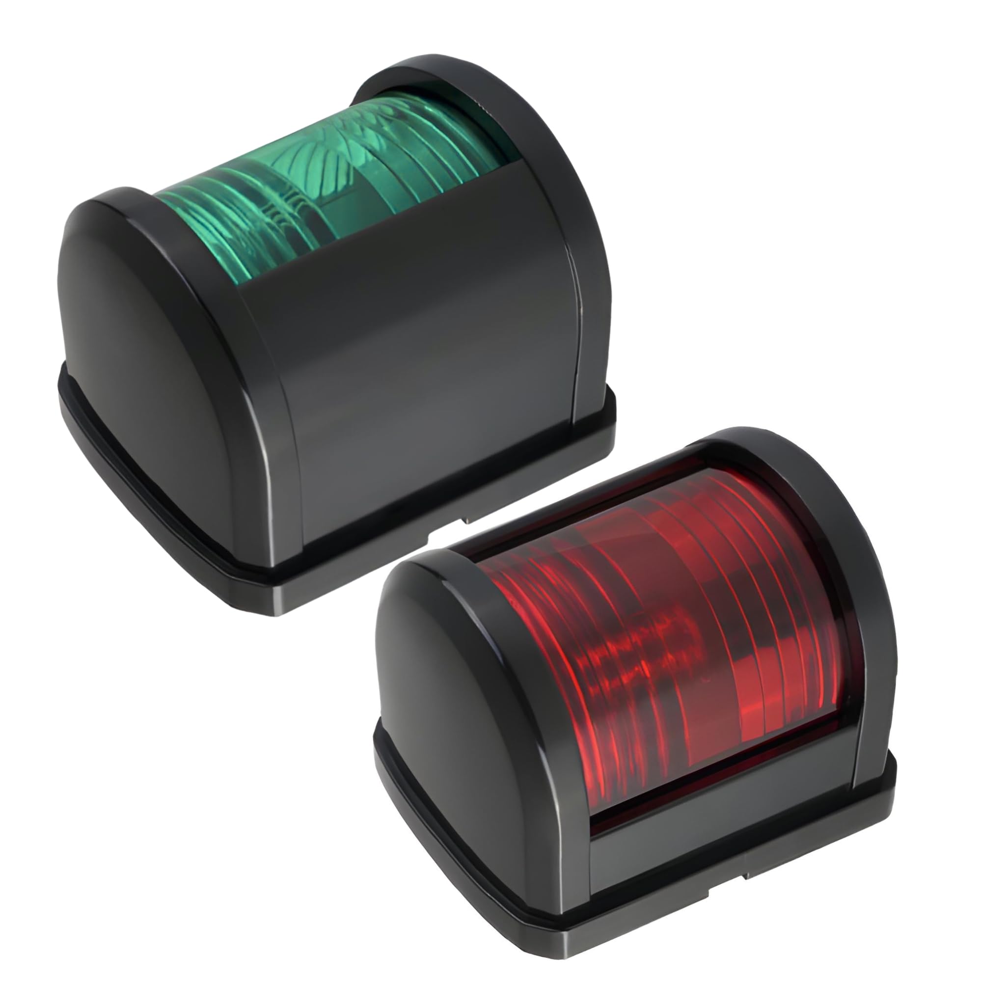 SEAFLO LED Navigation Light - 12V Waterproof, 1W, 2NM Visibility, Regular Size, Green Starboard & Red Port, Model SFNL011-PB-02