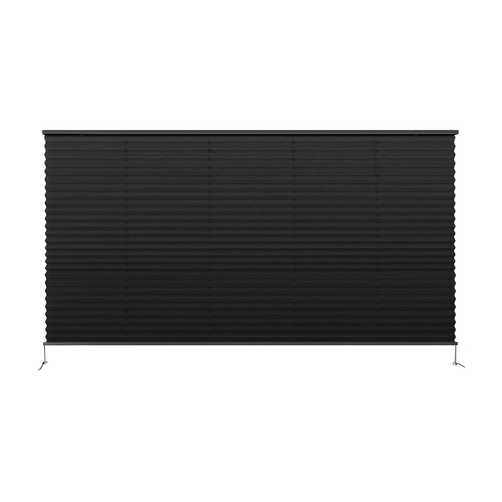 Dulepax Rv Blinds - Pleated Shades, 62'' W X 32'' L Black Rv Window Shades For Camper, Travel Trailers, Motorhome'S Window