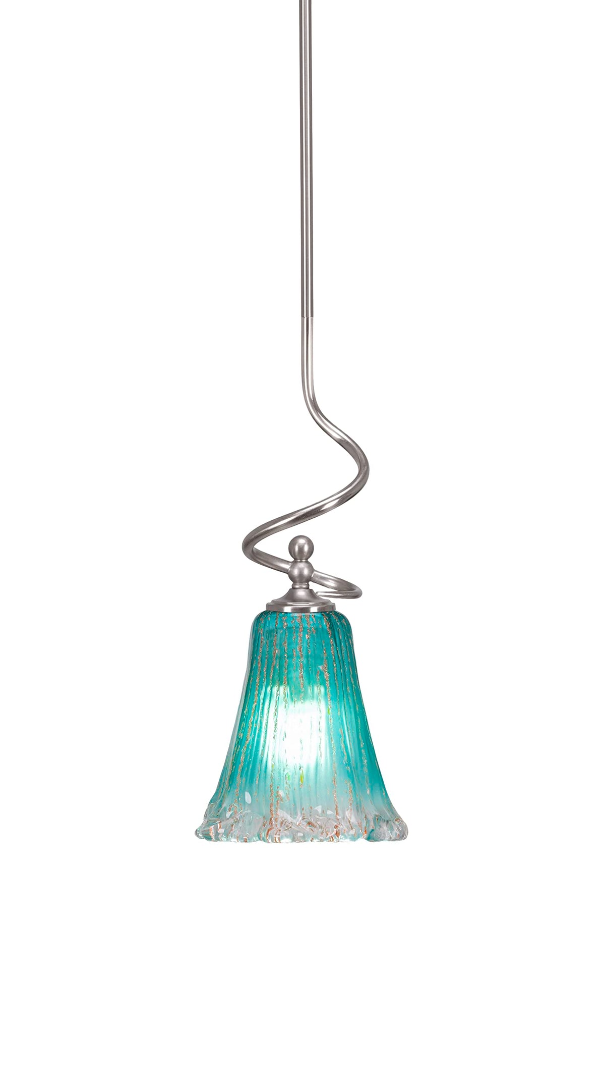 Capri 1 Light Mini Pendant in Brushed Nickel (901-BN-725)