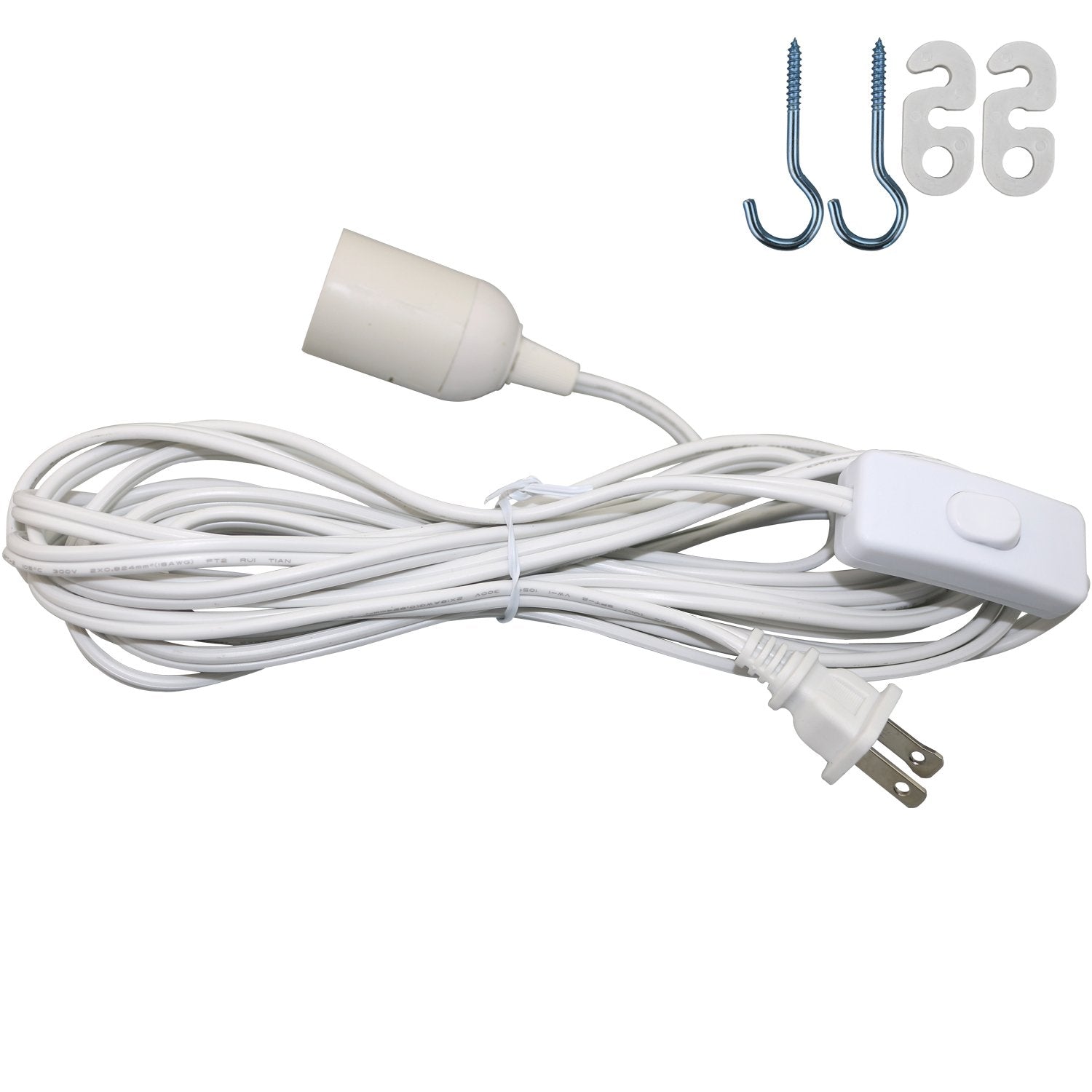 Lightingsky DIY Jigsaw Puzzle Lamp Shade Kit - Plastic Ceiling Pendant with 15 Feet Cord, XL-16 inch, Light Blue