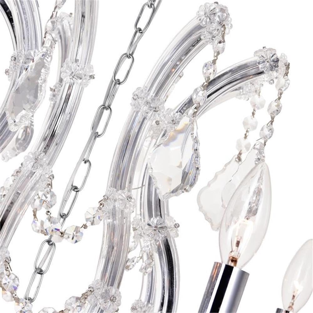 Cwi Lighting Maria Theresa 33-Light Chrome Metal Chandelier - Clear Elegance