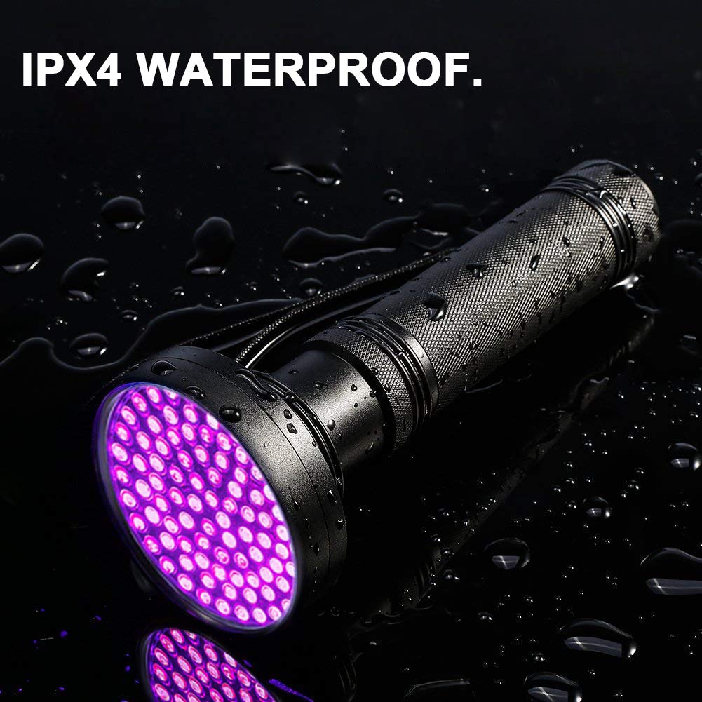 Black Light Flashlight, 100 Led 395 Nm Flashlights, Super Bright Ultraviolet Flashlight Professional Black Light Pet Urine Detector For Dog/Cat,Hunting Scorpions,Search For Bed