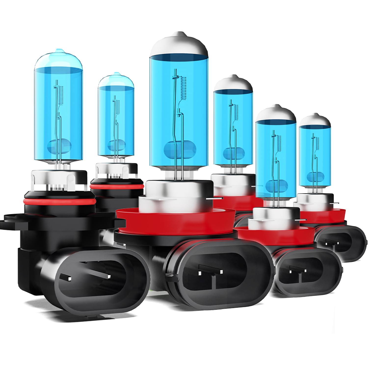 DMEPUGI Compatible With Maz-da CX-5 2013-2016 halogen lights, 9005/HB3/H10 High Beam + H11/H8/H9 Low Beams + H11 Fog Light Bulbs