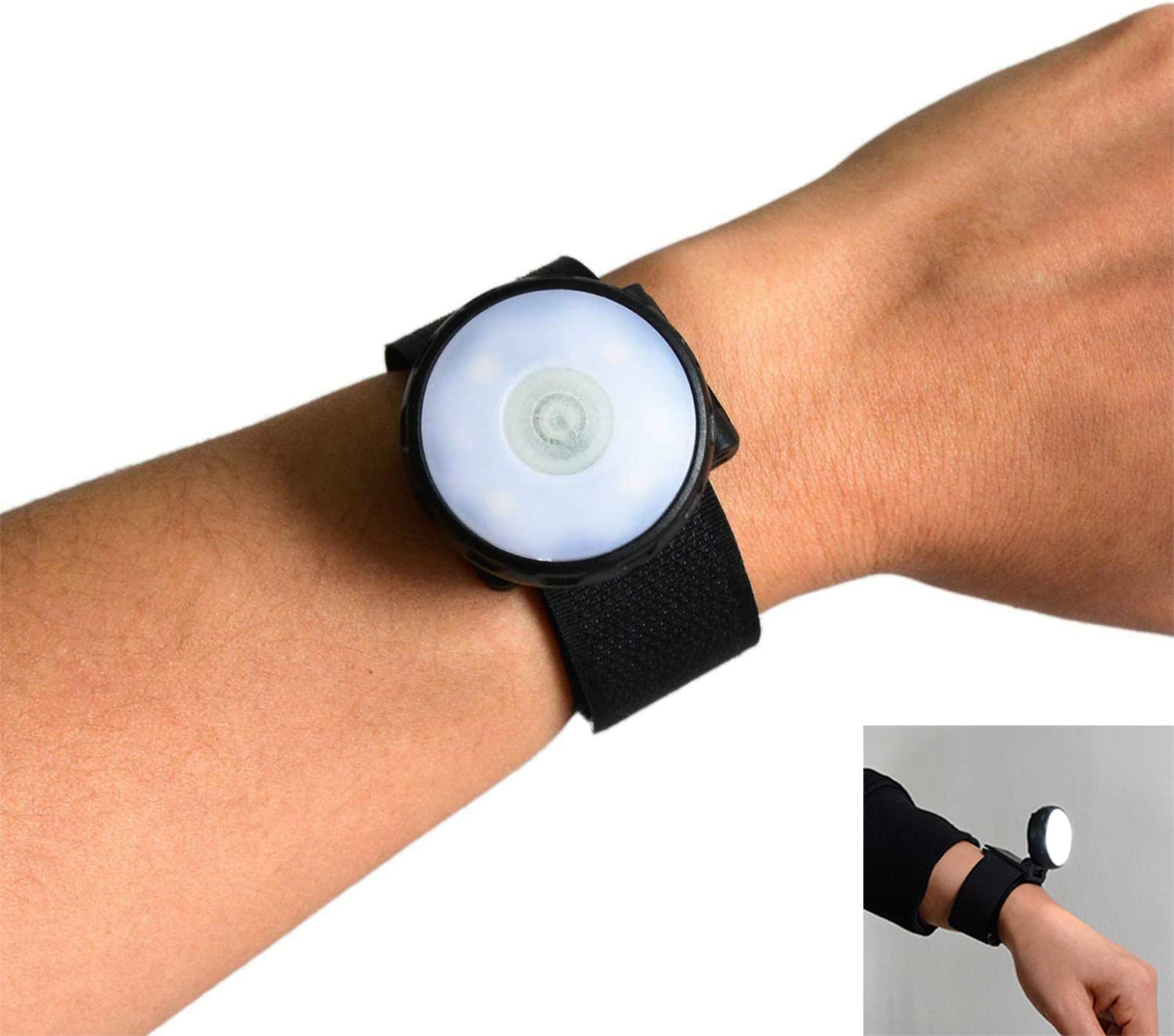 SUNDERPOWER Wrist Light LED Torch Rechargeable Clip Hands Free Flashlight for Backpack, Hat, Pocket, Jacket, Running, Jogging, O