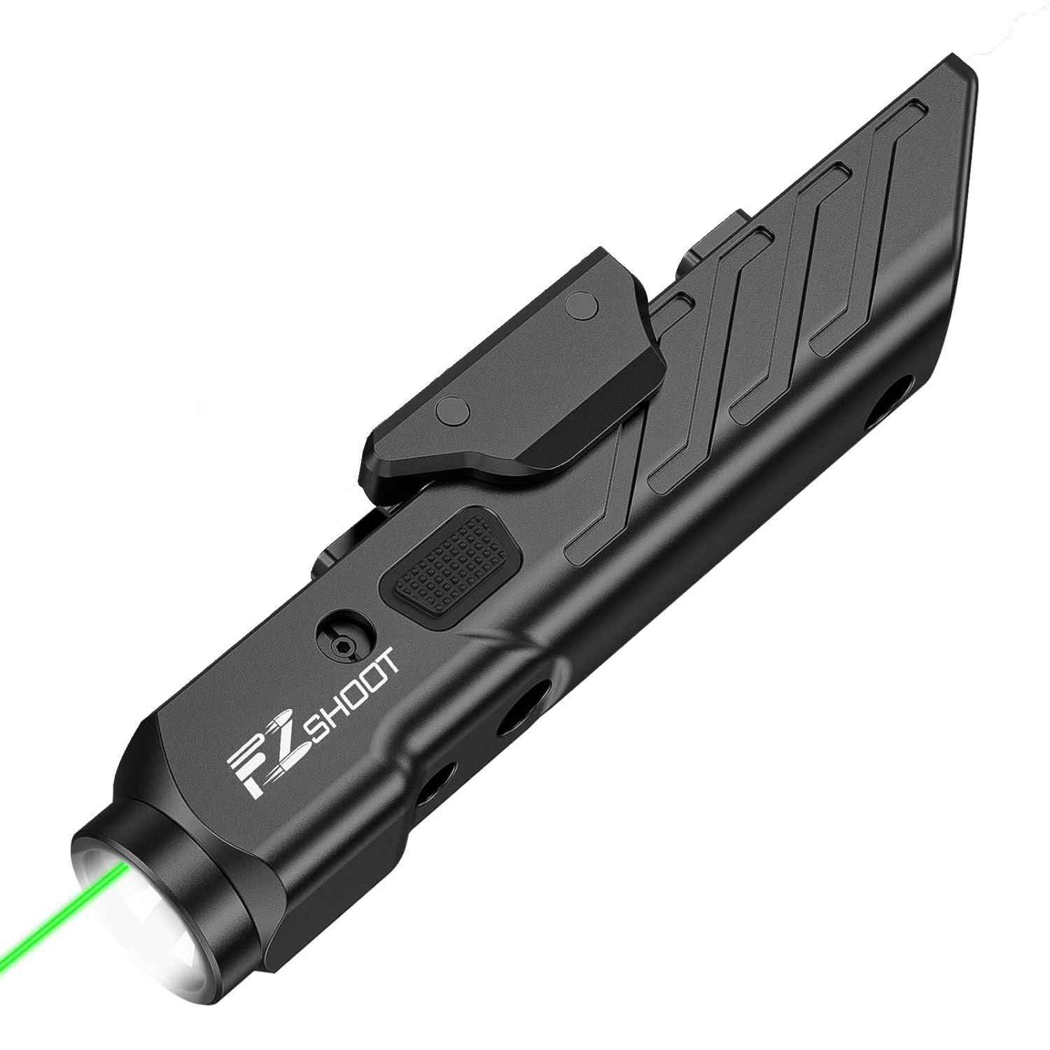 EZshoot 1700 Lumens Laser Light Combo for Sporting Equipment with Magnetic Rechargeable Compatible with Picatinny and M-Rail  Rilfe Flashlight Green Laser Light Combo with Strobe Mode