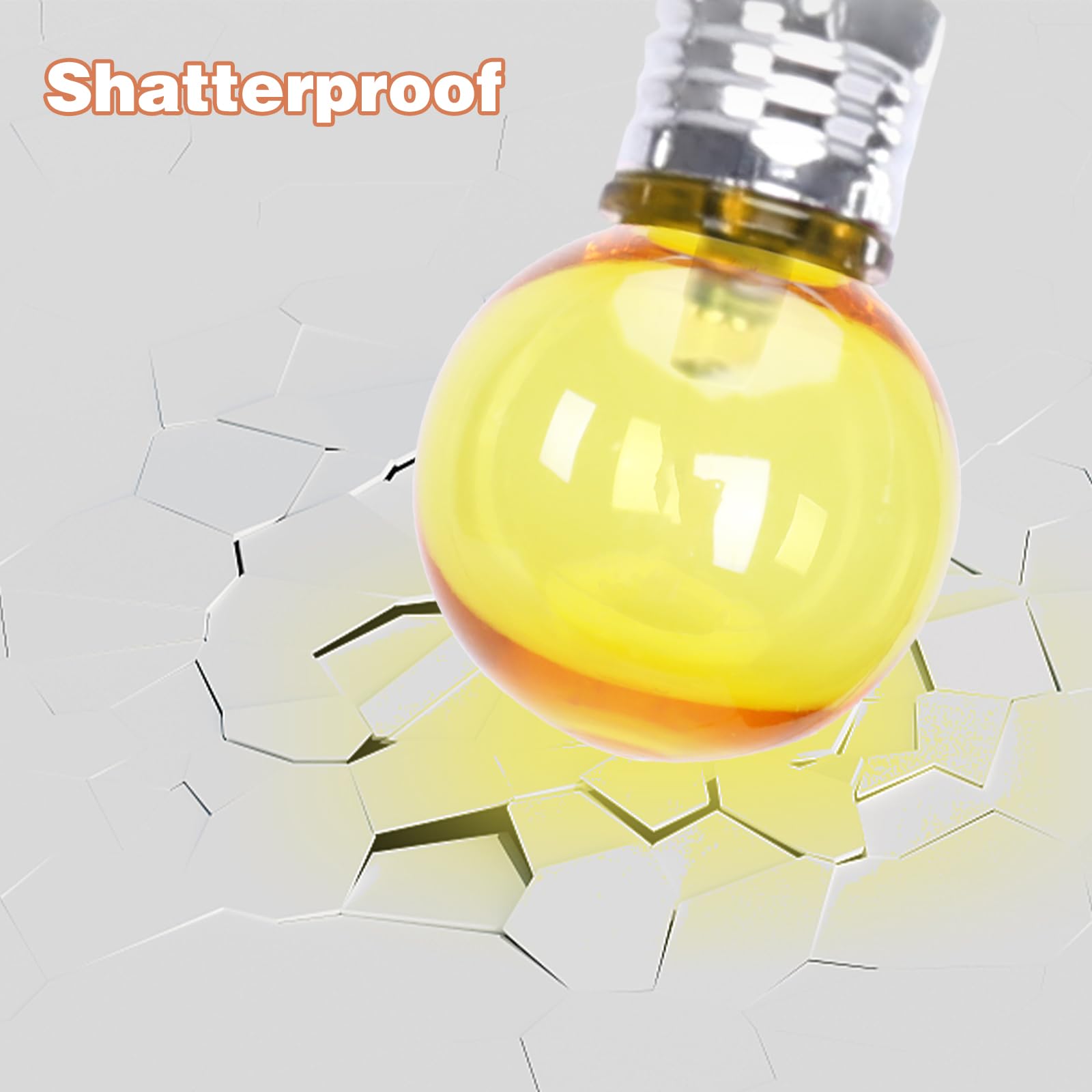 Afirst Solar Colored String Lights 15Ft With 15 Led Bulbs Waterproof Christmas Lights For Patio Holiday Party