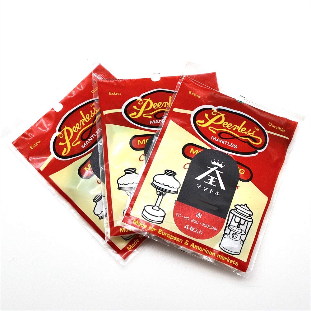 Peerless 2C-HG 12 Pack of 250 C.P. Style 21 Mantles - High-Quality Replacement for Lanterns