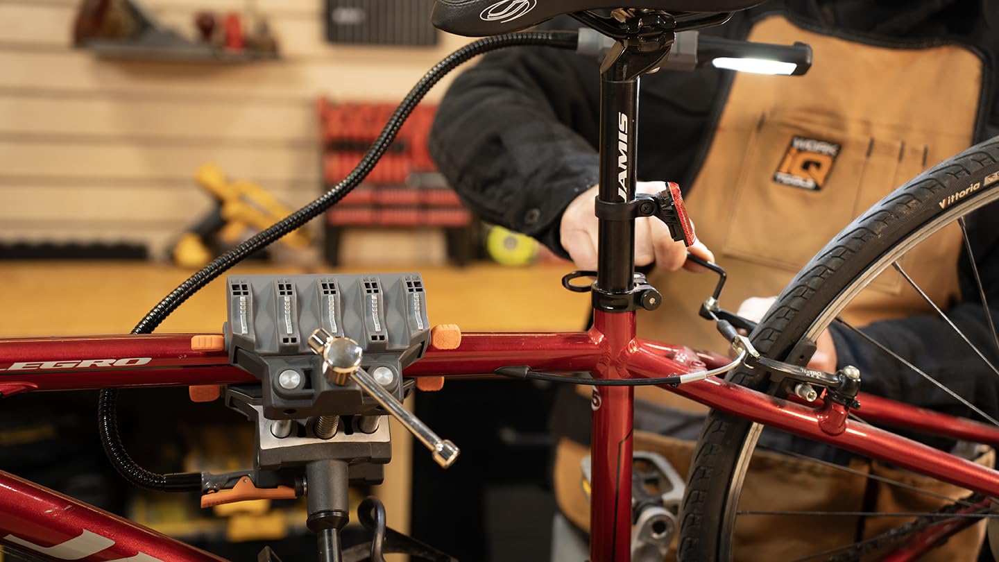 Work Iq Tools Iq Connect | Hands-Free Accessory System With 3 Bench Mounts | Includes Magnifying Glass, Rechargeable Work Light