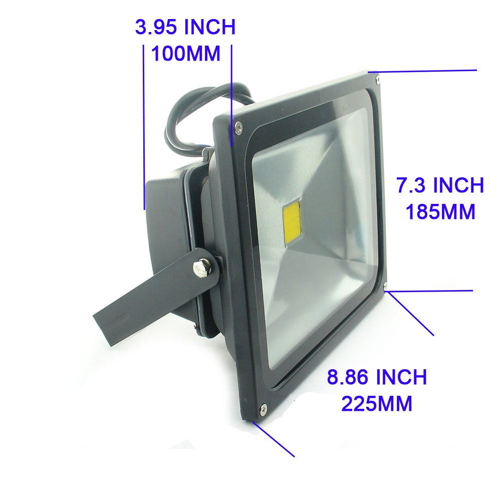 QUANS 30W LED Floodlight - Warm White, Waterproof IP65, 12-24V AC/DC, High Power, Model QSHU30W3-1224B