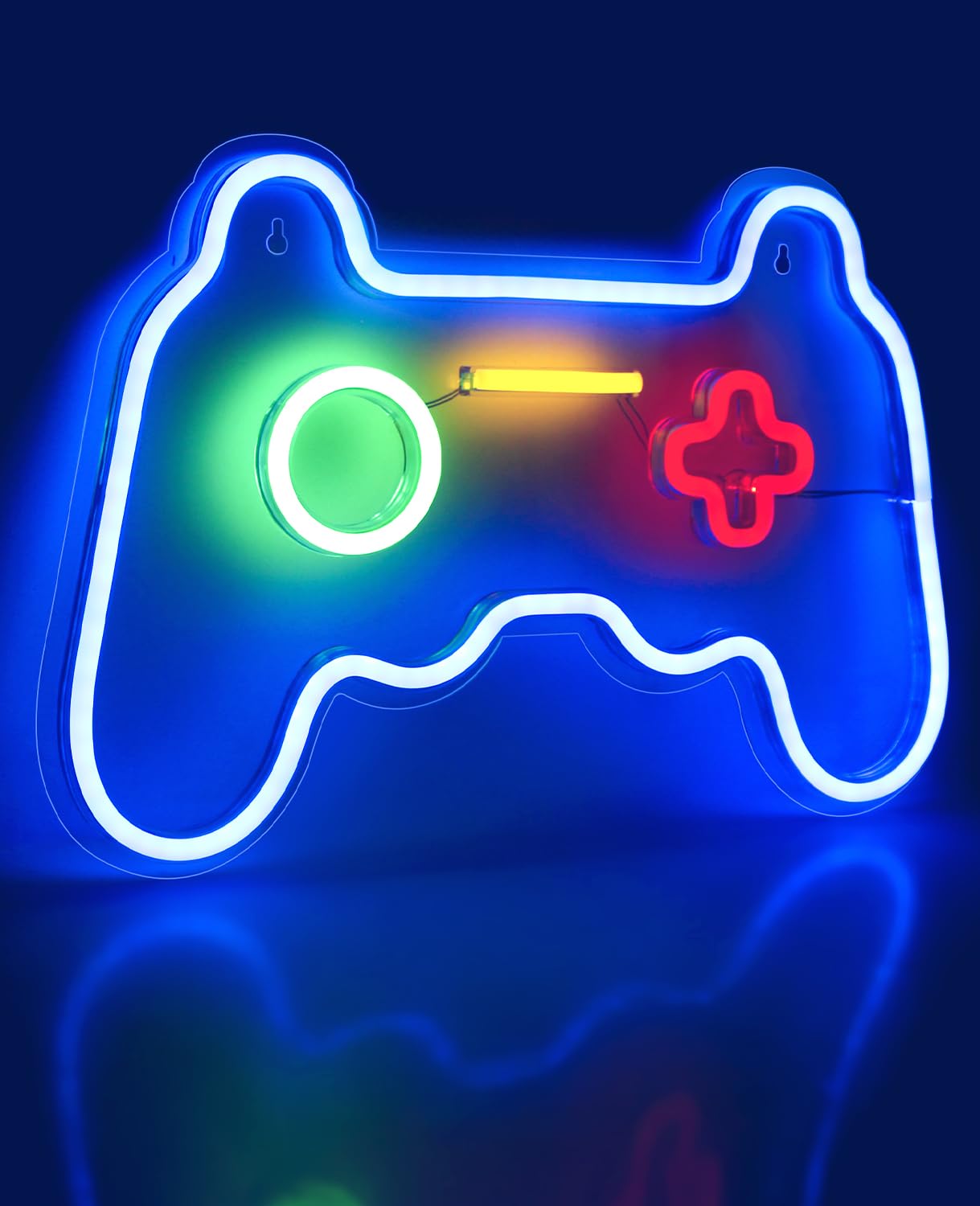 Arrinew Gamer Neon Sign, LED Gamepad Light, 16x11 inches, Colorful-Gamepad, Model Lepowcoo-1, Perfect for Teen Room Decor