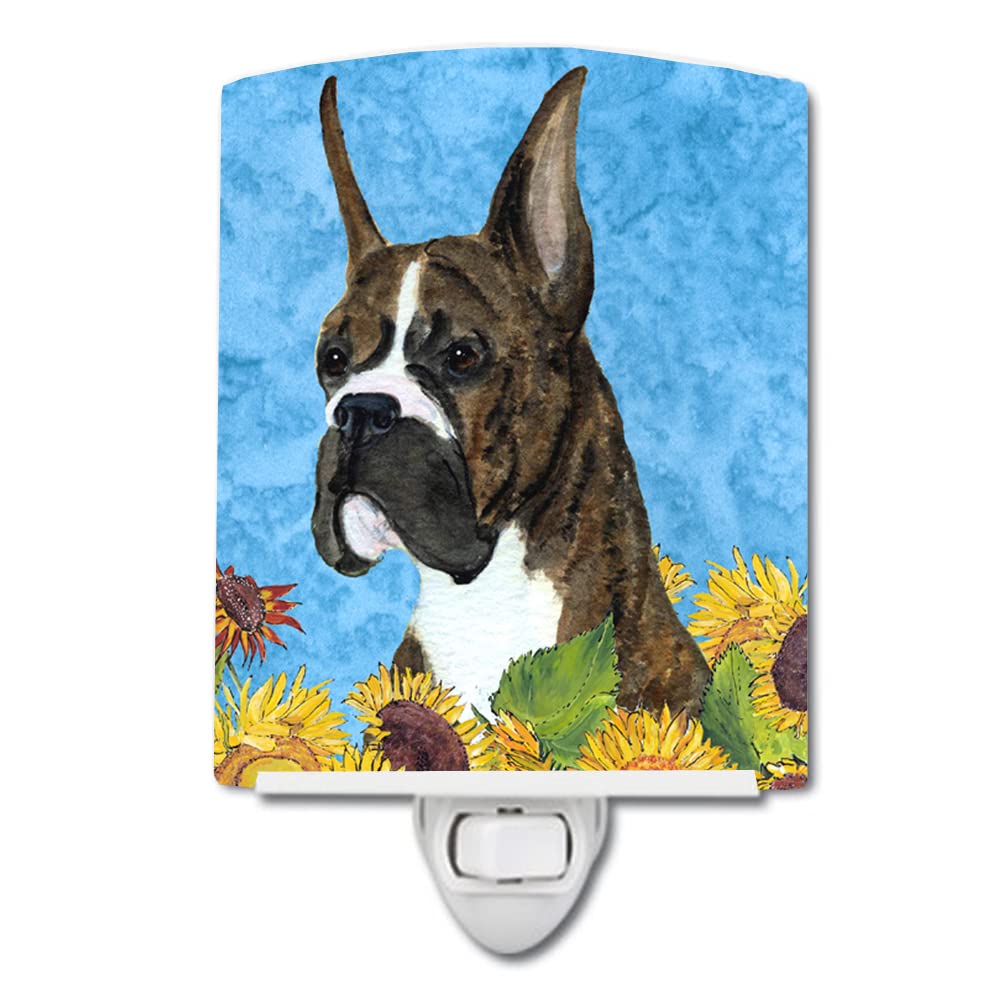 Carolines Treasures Ceramic Night Light, Boxer Design, UL-Certified, 6x4x3 inches, Multicolor, Model SS4141CNL