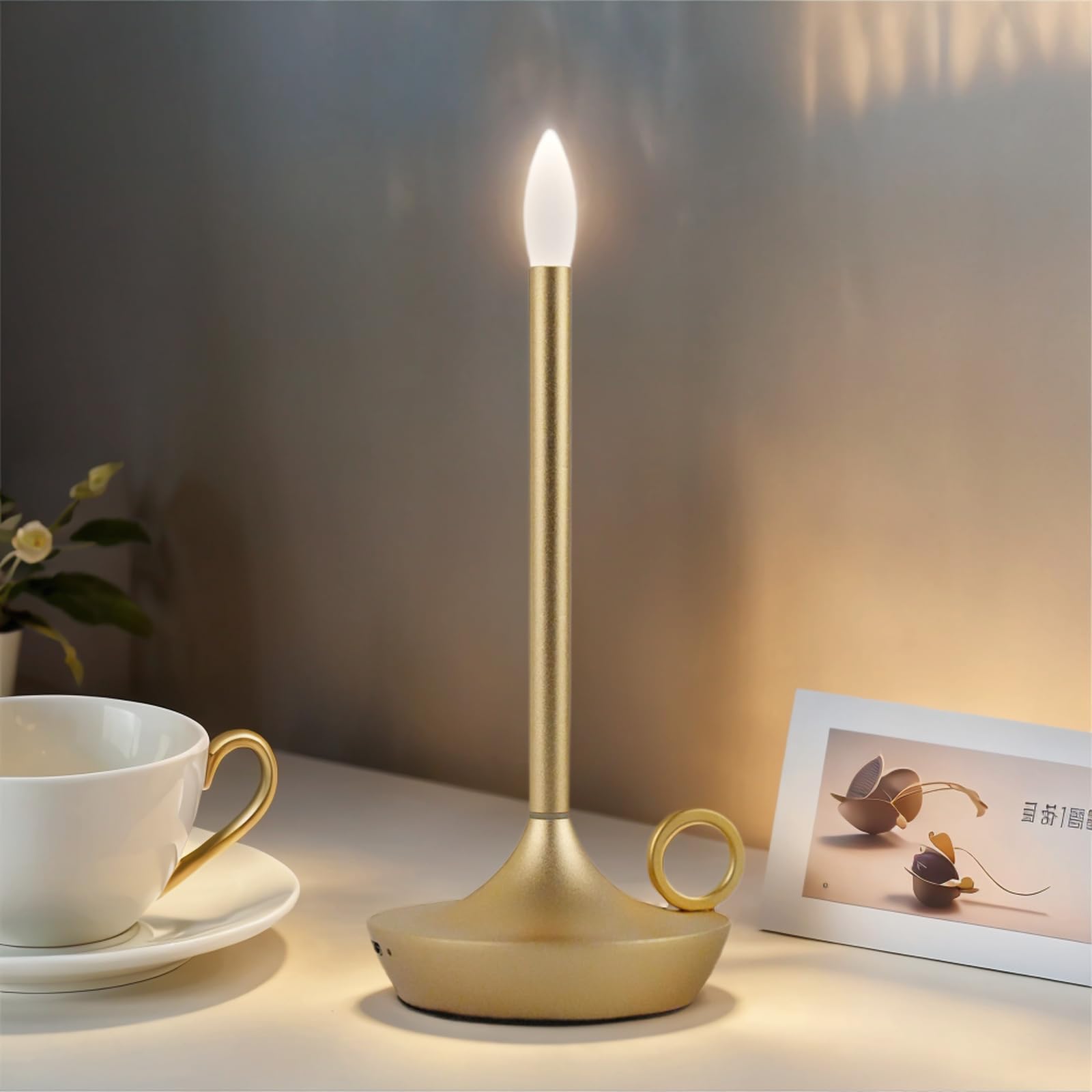 zeyork Cordless Table Lamp, LED Table Lamp (Soot, 2)