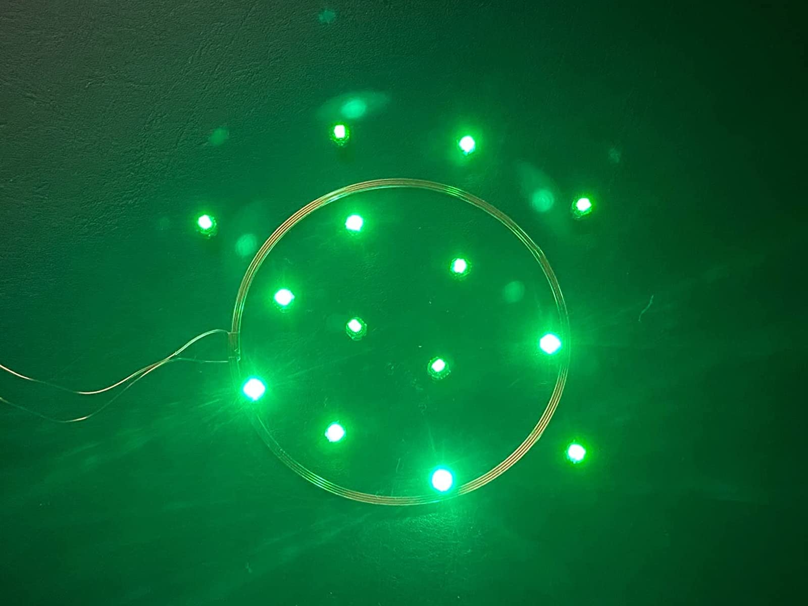 Taidacent 80mm Coil Wireless LED Induction Charging Module - 10 Green LEDs, Model TDJL000109, Eco-Friendly Material