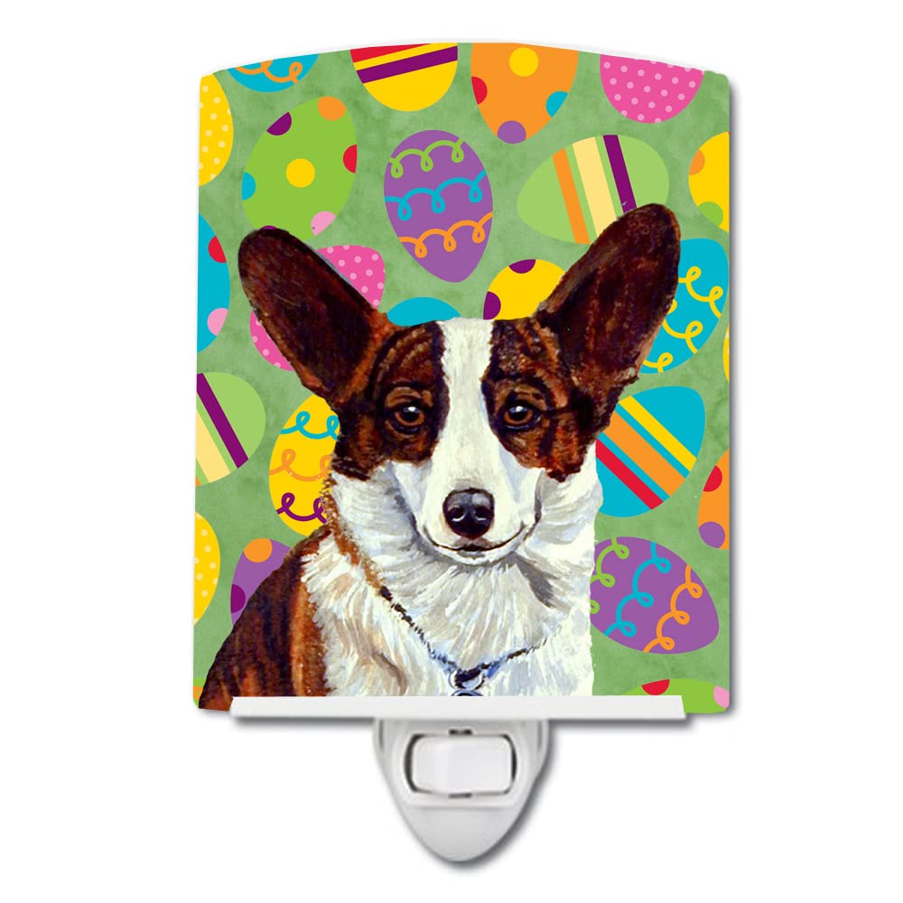 Carolines Treasures Ceramic Night Light, Corgi Design, UL-Certified, 6x4x3 inches, Ideal for Bedroom, Bathroom, Nursery, Multicolor